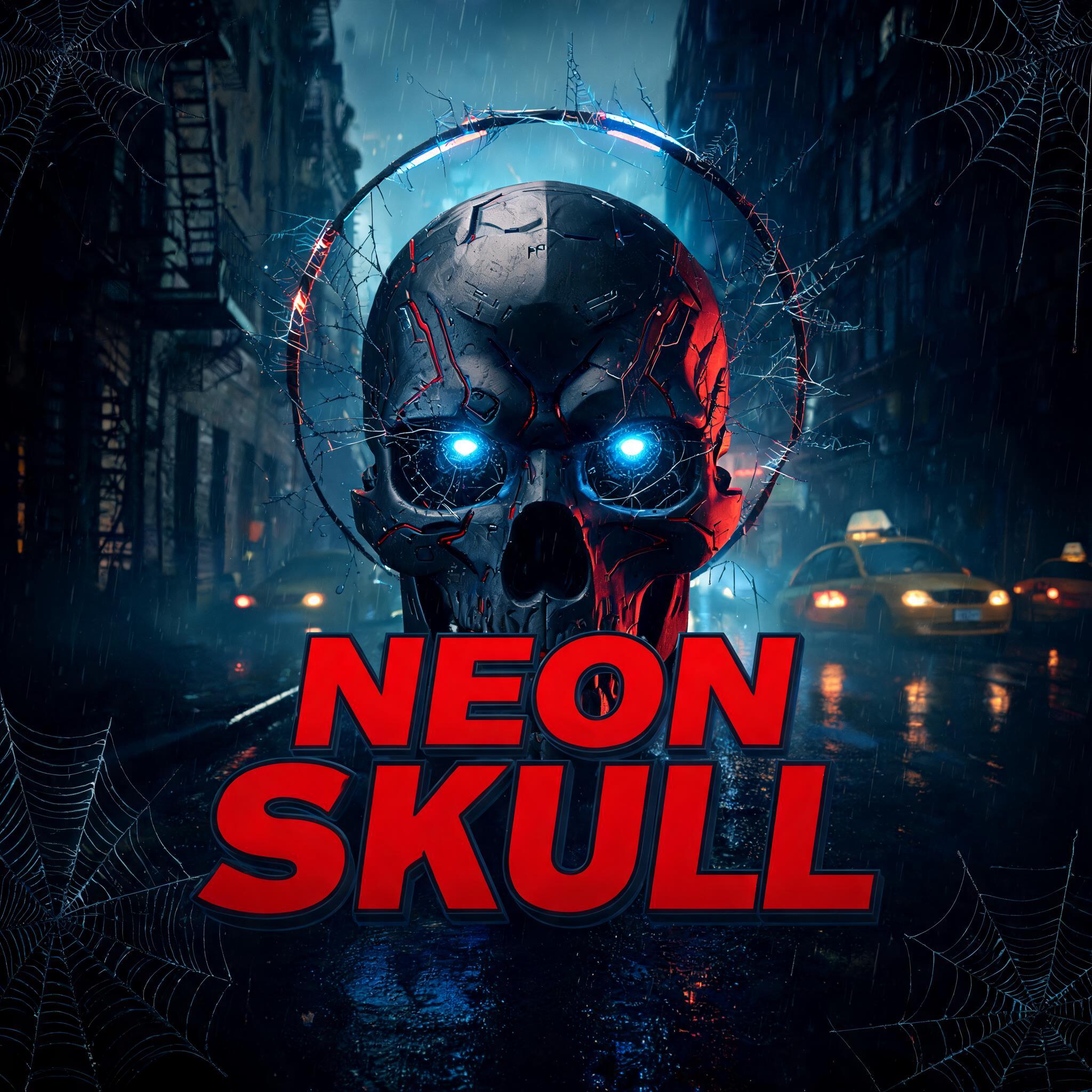 "NEON
SKULL" — Spider Hero | AI Text Effect Generator