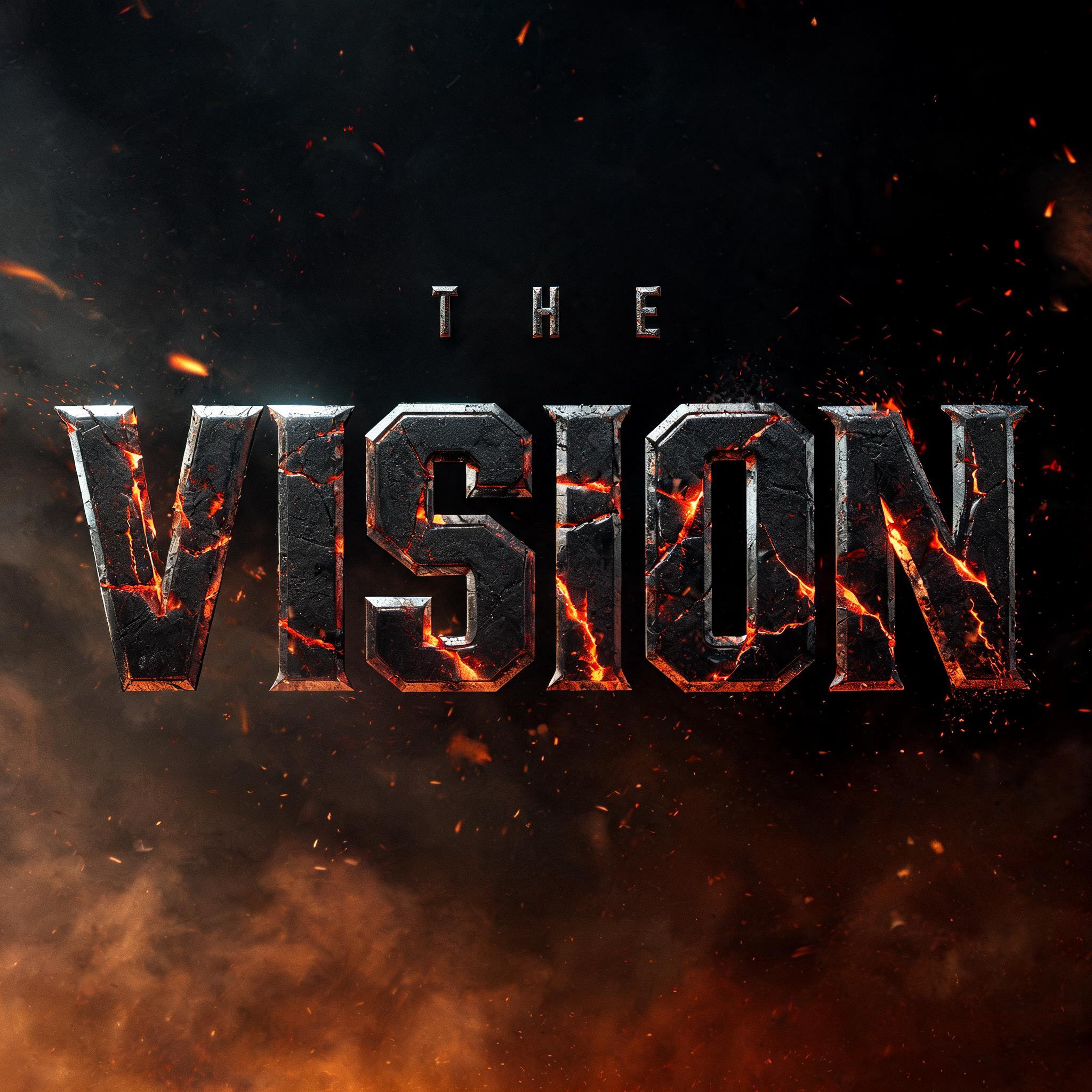"THE VISION" — Post Apocalyptic | AI Text Effect Generator