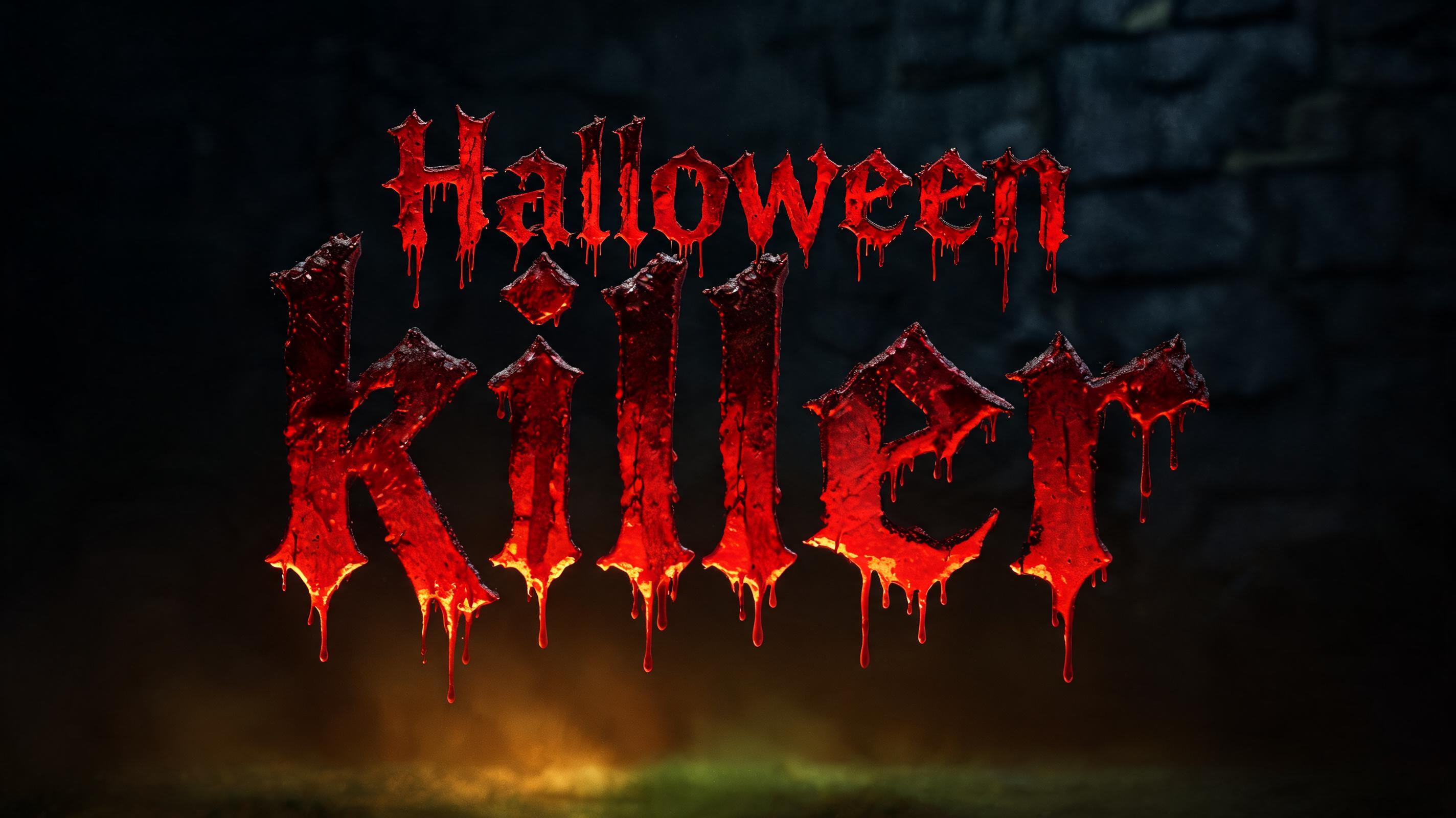"Halloween killer" — Horror | AI Text Effect Generator