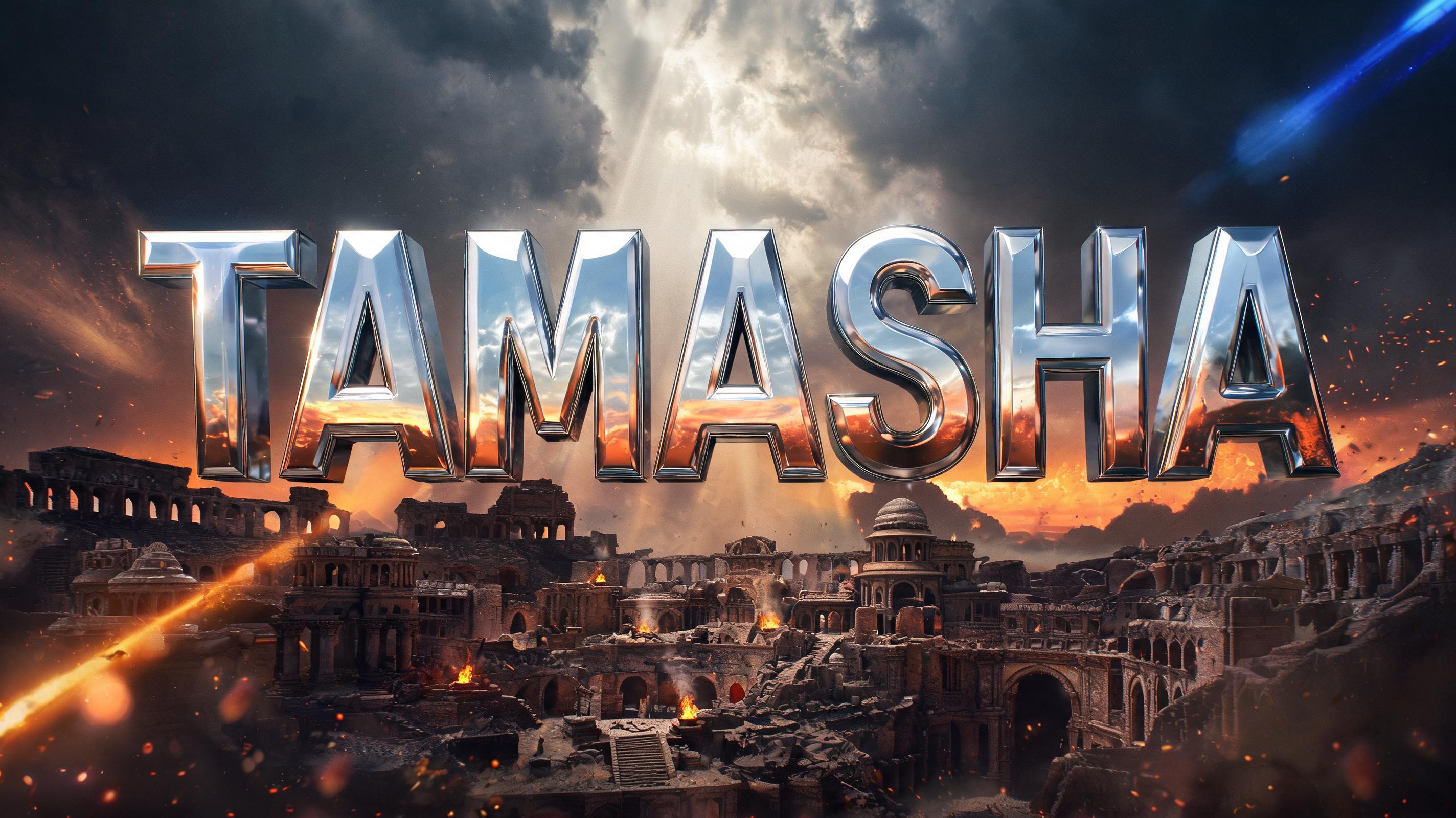 "Tamasha" — Cinematic Blockbuster | AI Text Effect Generator