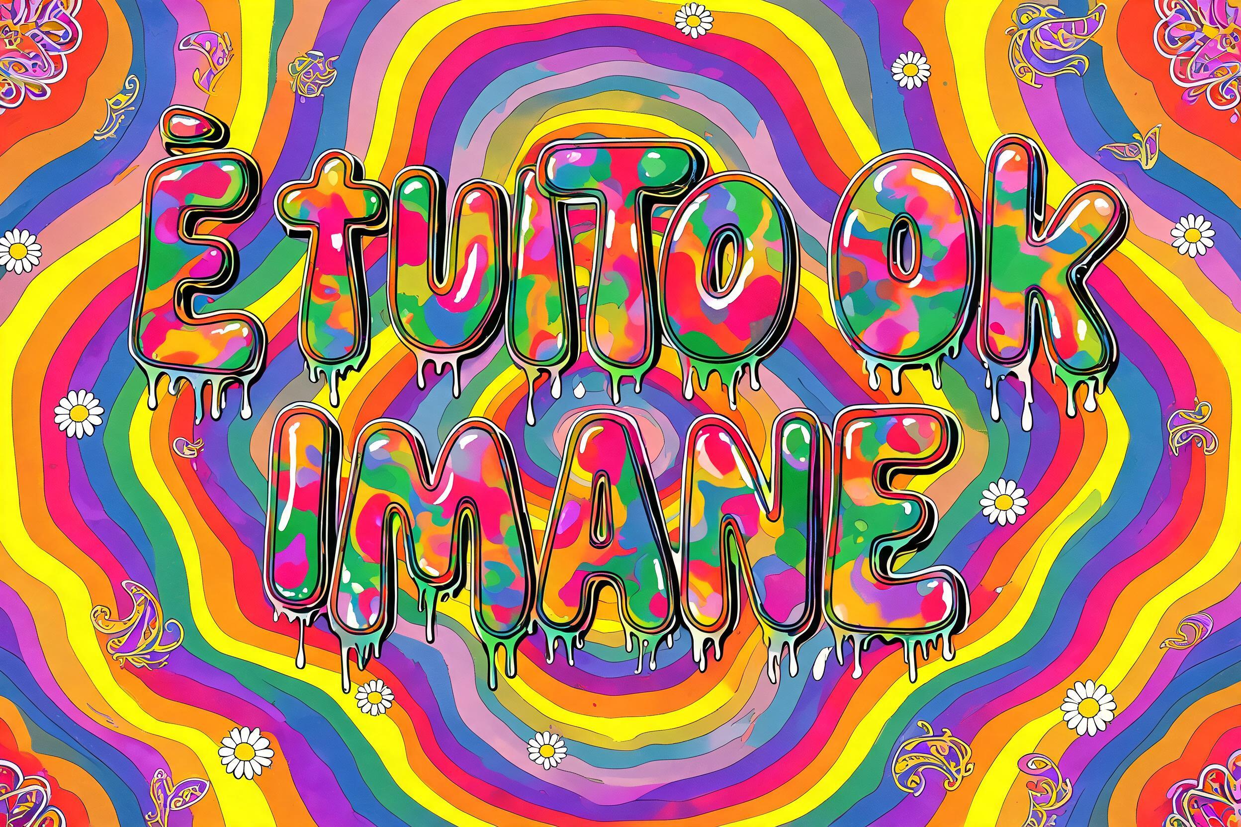 "È tUtTo Ok ImAnE" — Psychedelic | AI Text Effect Generator