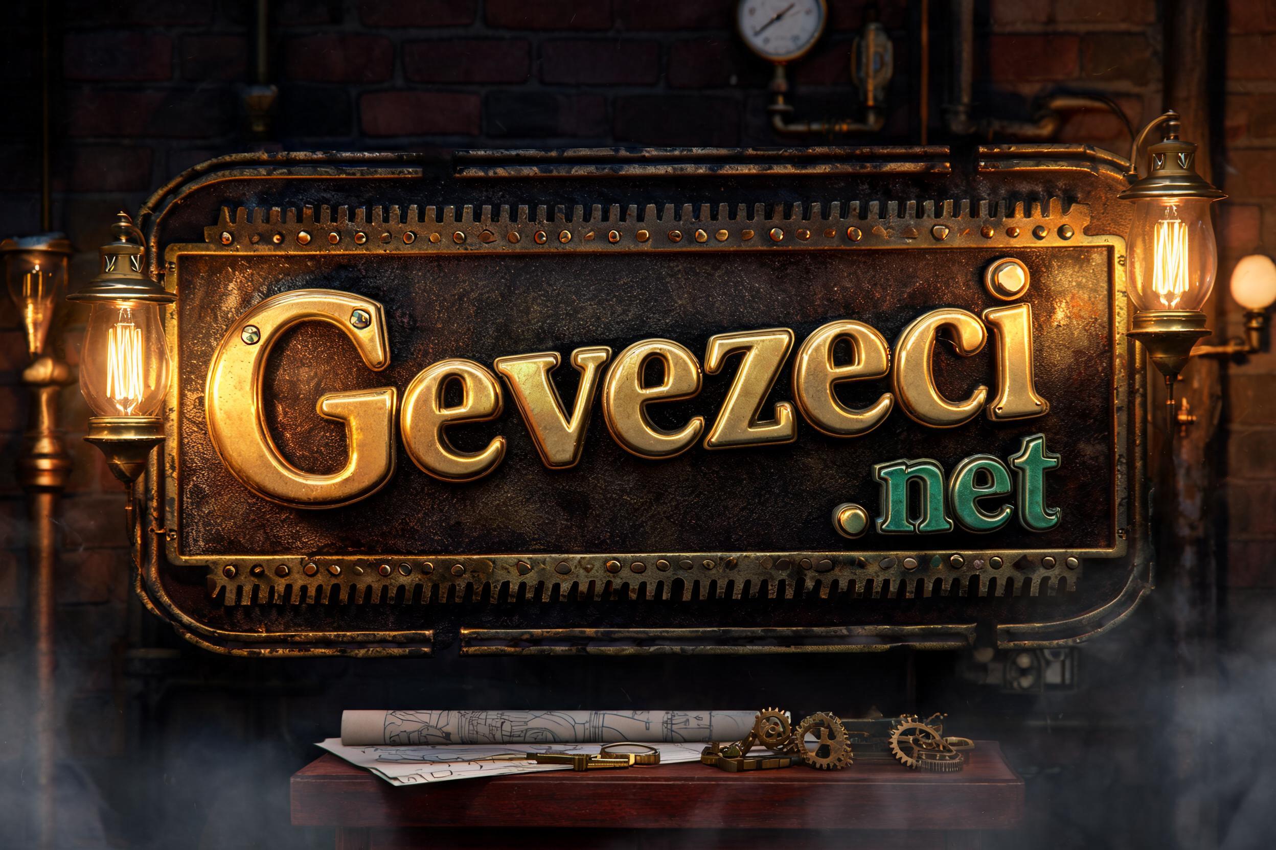 "Gevezeci.net" — Steampunk text effect