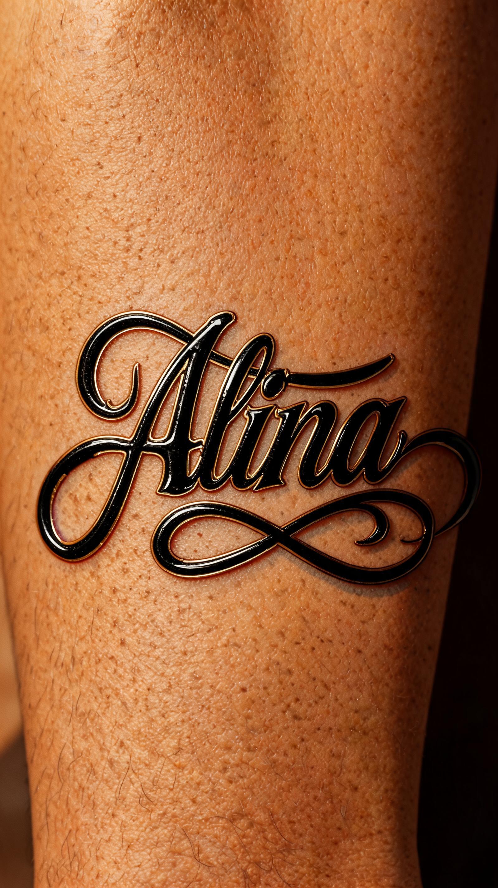 "Alina" — Chicano | AI Text Effect Generator