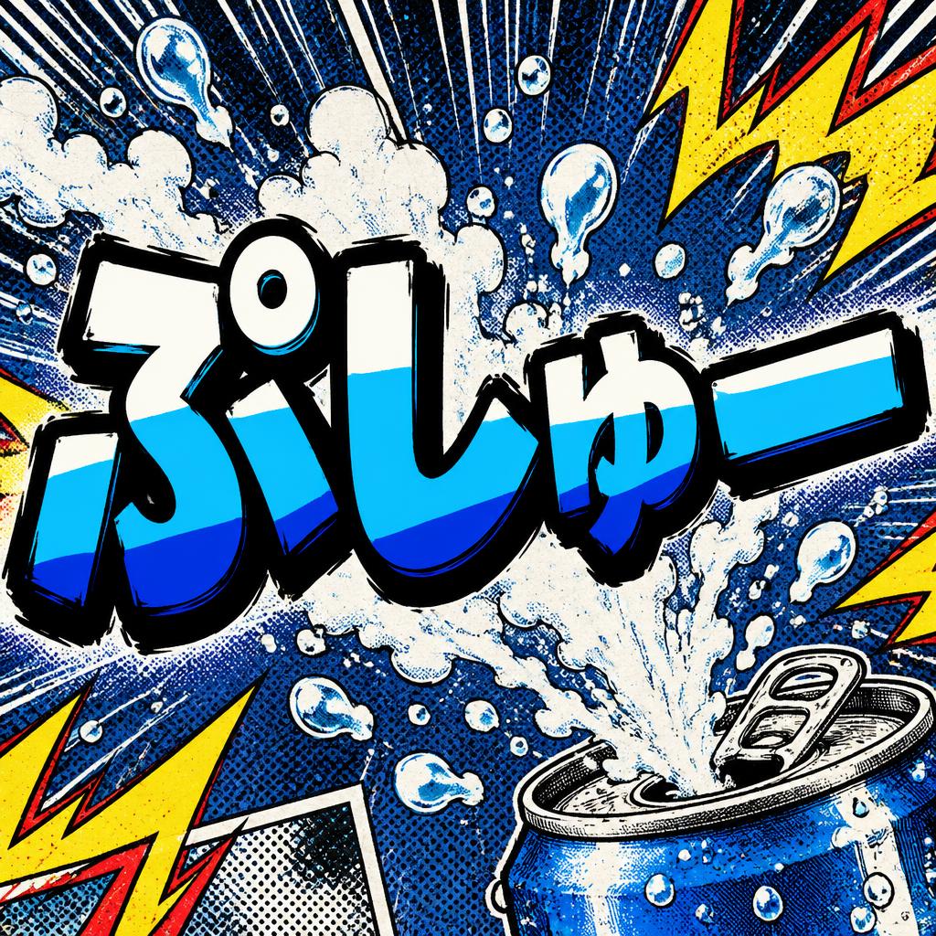 "ぷしゅー" — Anime | AI Text Effect Generator