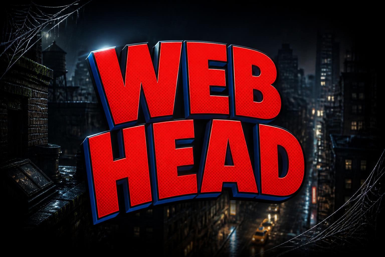 "WEB HEAD" — Spider Hero | AI Text Effect Generator