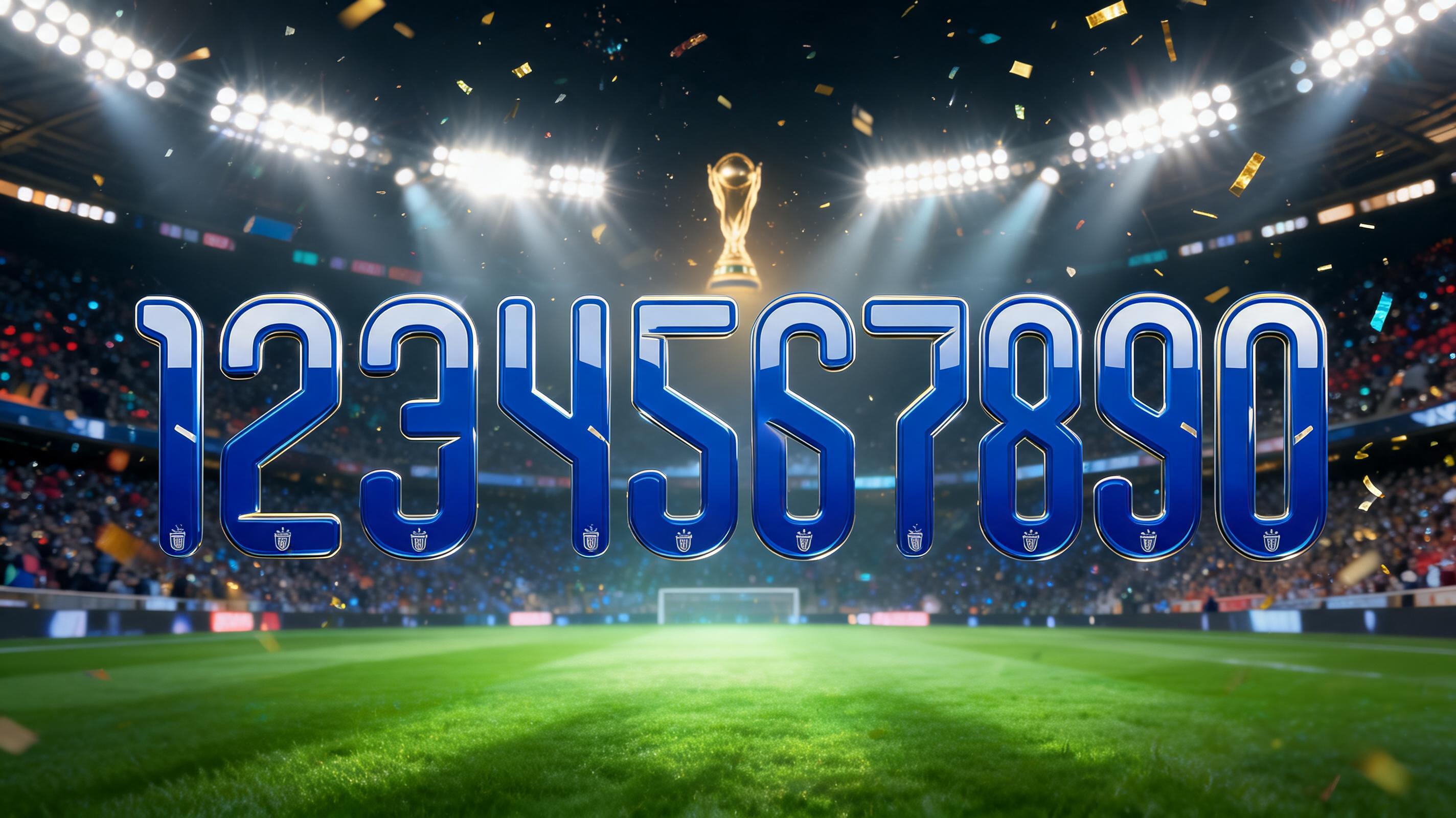 "1234567890" — Sports Football | AI Text Effect Generator