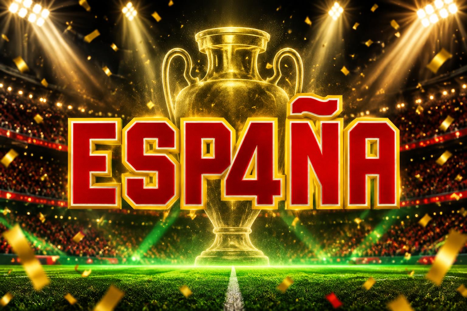"ESPAÑA" — Sports Football | AI Text Effect Generator
