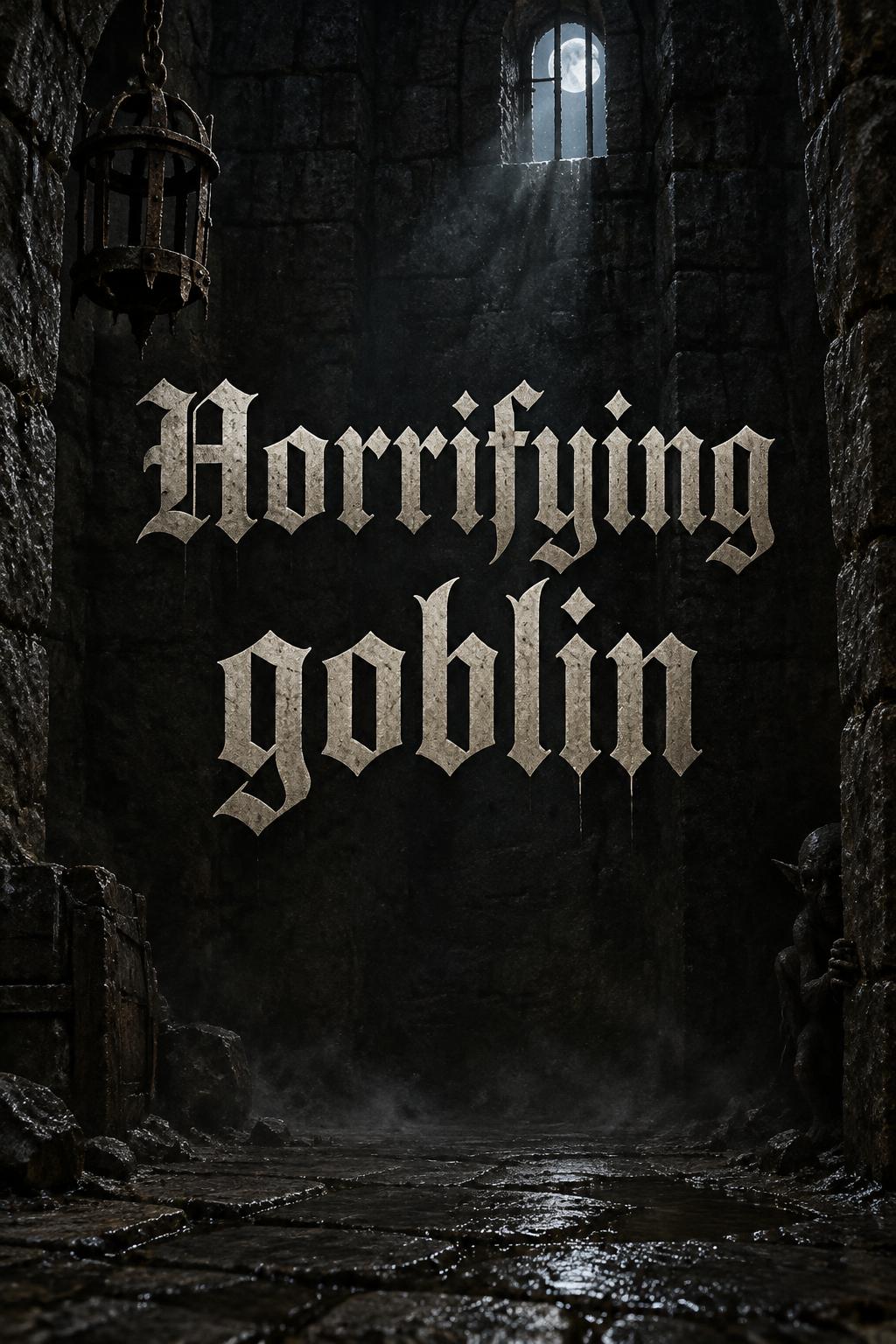 "Horrifying goblin" —  | AI Text Effect Generator