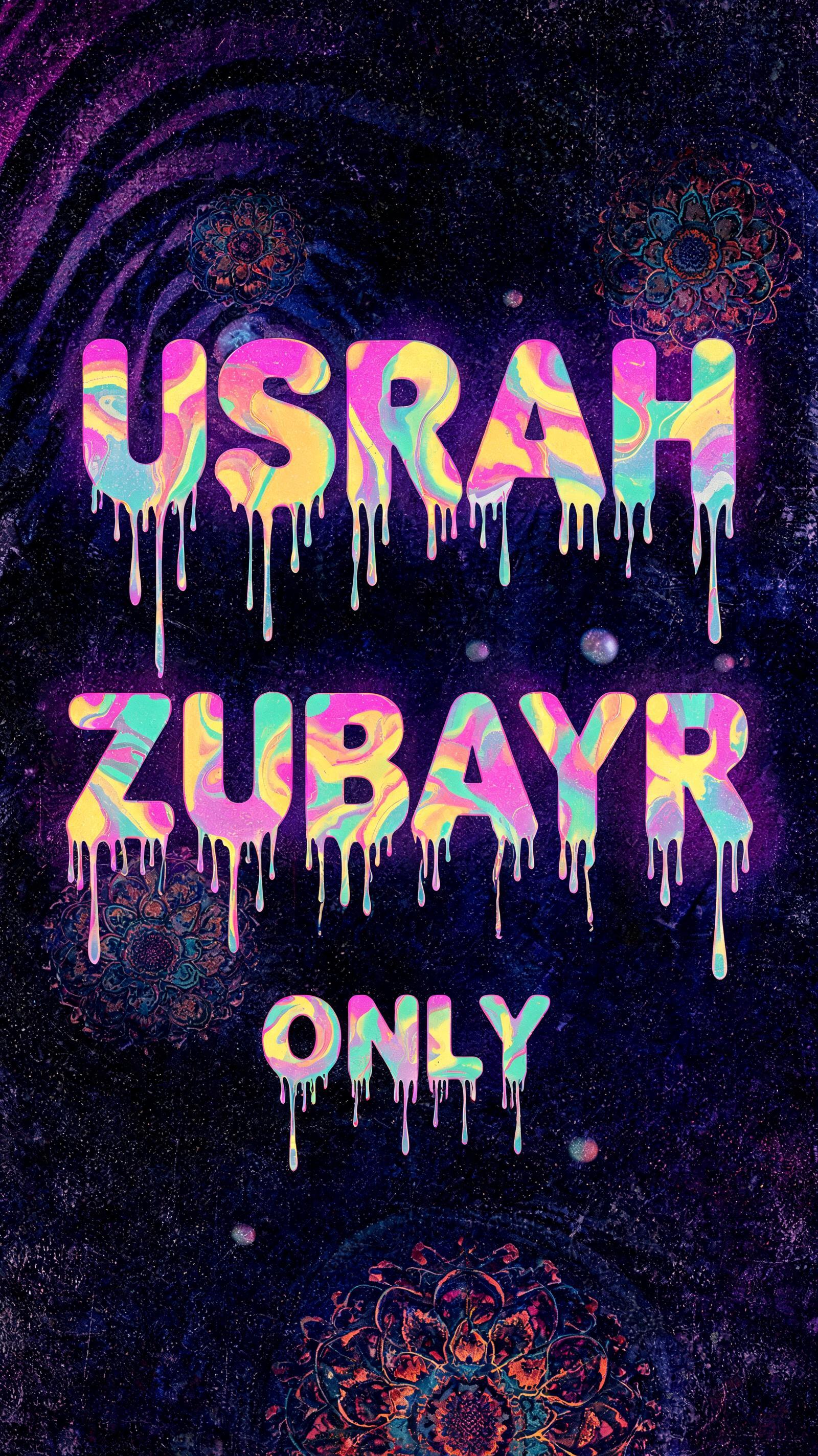 "USRAH ZUBAYR ONLY" —  | AI Text Effect Generator