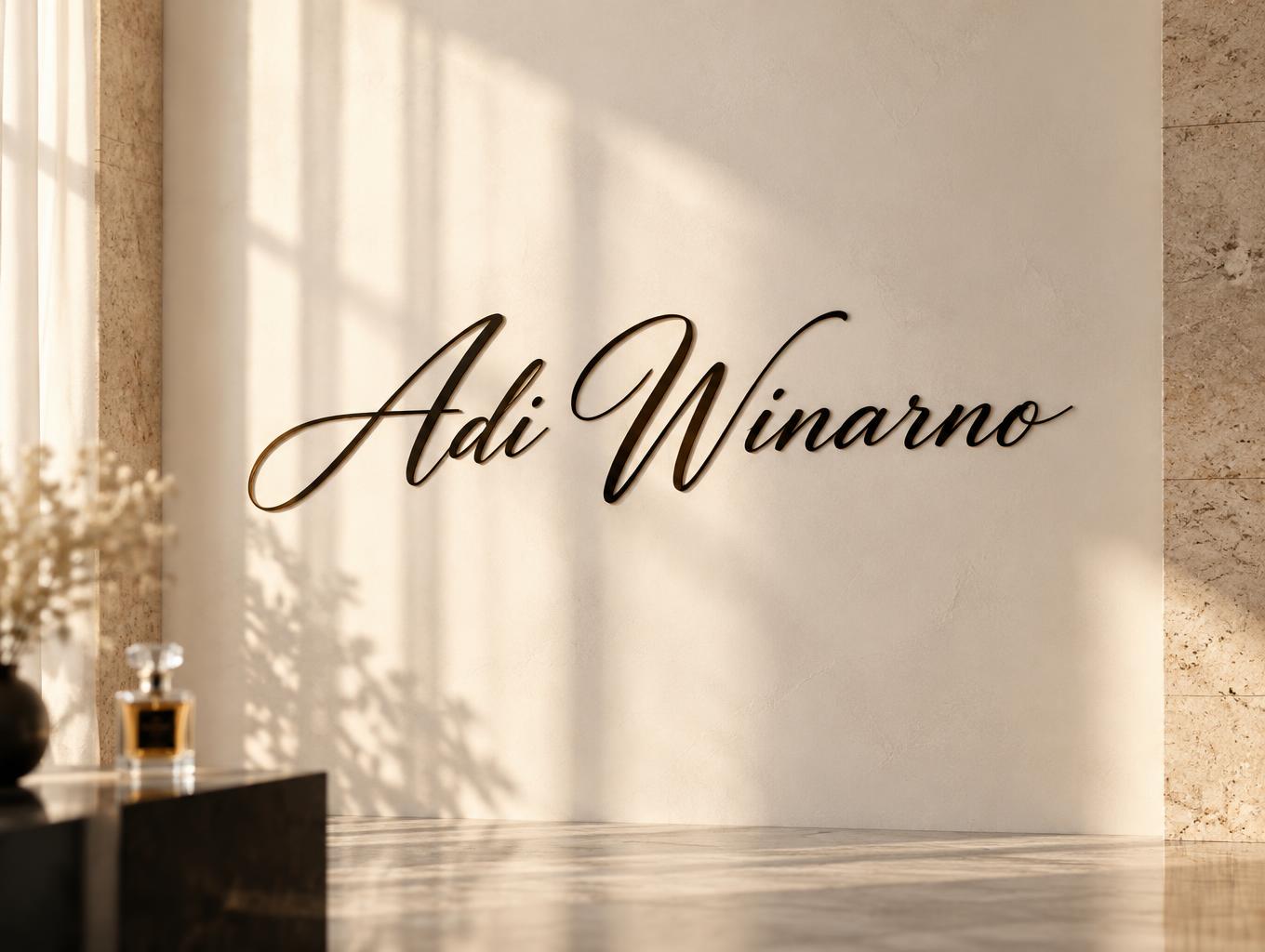 "Adi Winarno" —  | AI Text Effect Generator