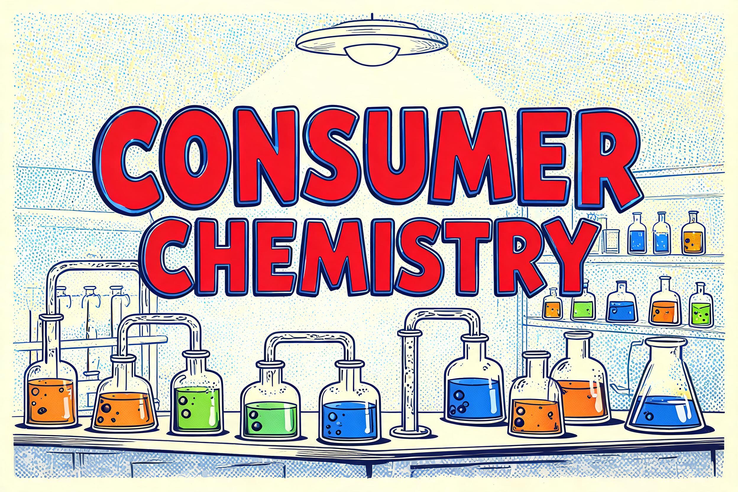 "Consumer Chemistry" —  text effect