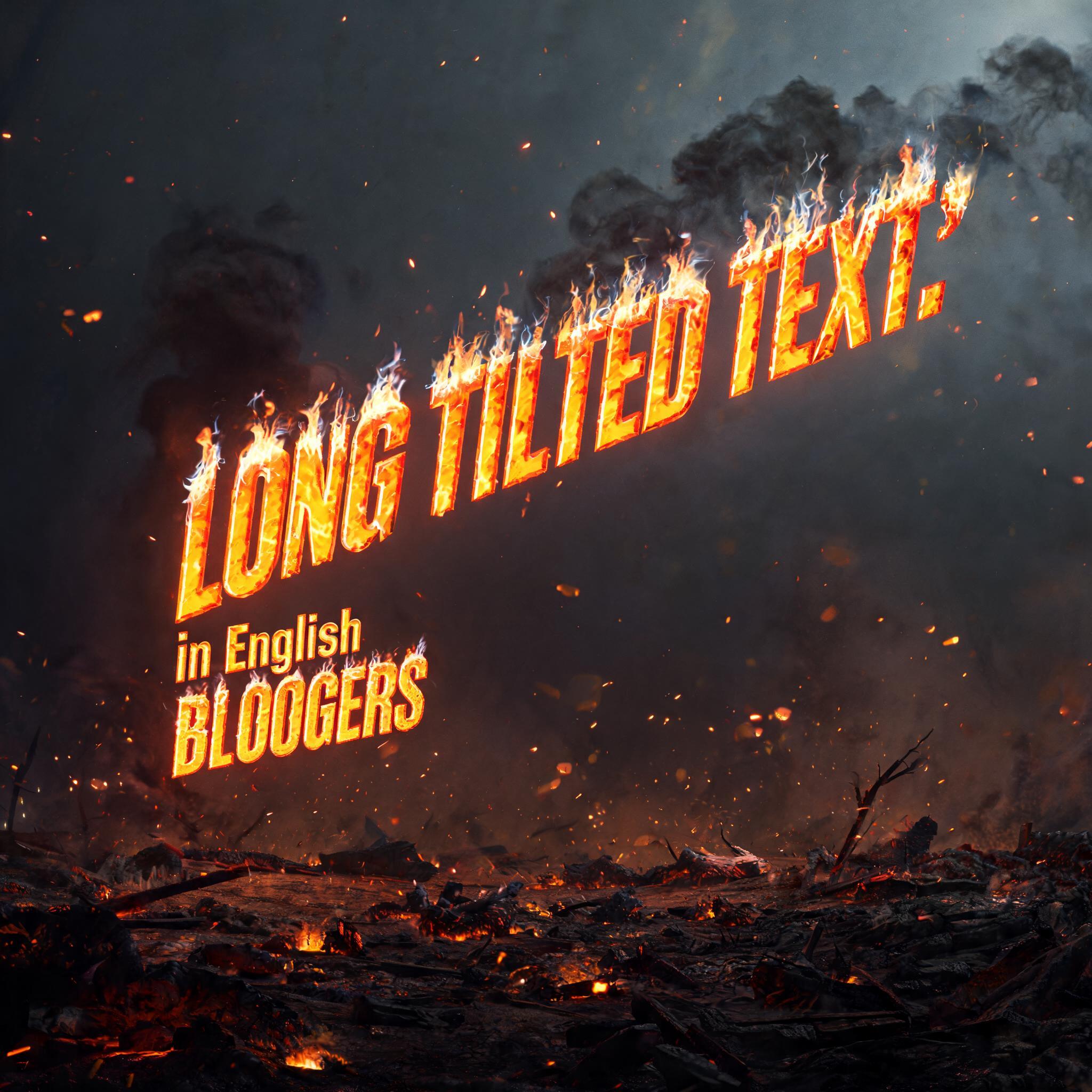 "The Strongest Battlegrounds Movie
Bloopers" — Fire Smoke | AI Text Effect Generator
