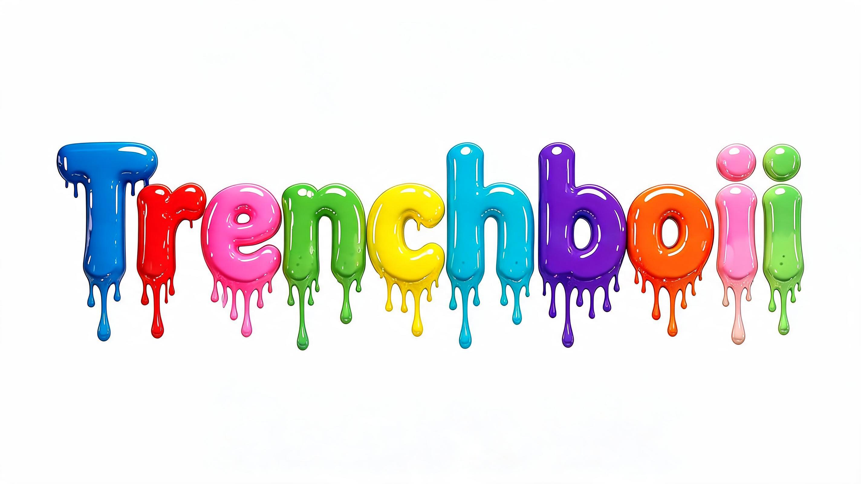 "Trenchboii" — Drip Font text effect