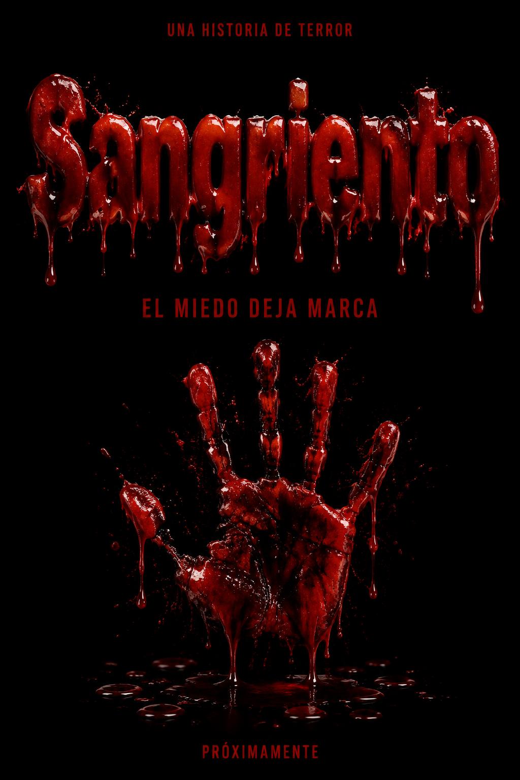 "Sangriento
EL MIEDO DEJA MARCA
UNA HISTORIA DE TERROR
PRÓXIMAMENTE" — Drip Font Blood | AI Text Effect Generator