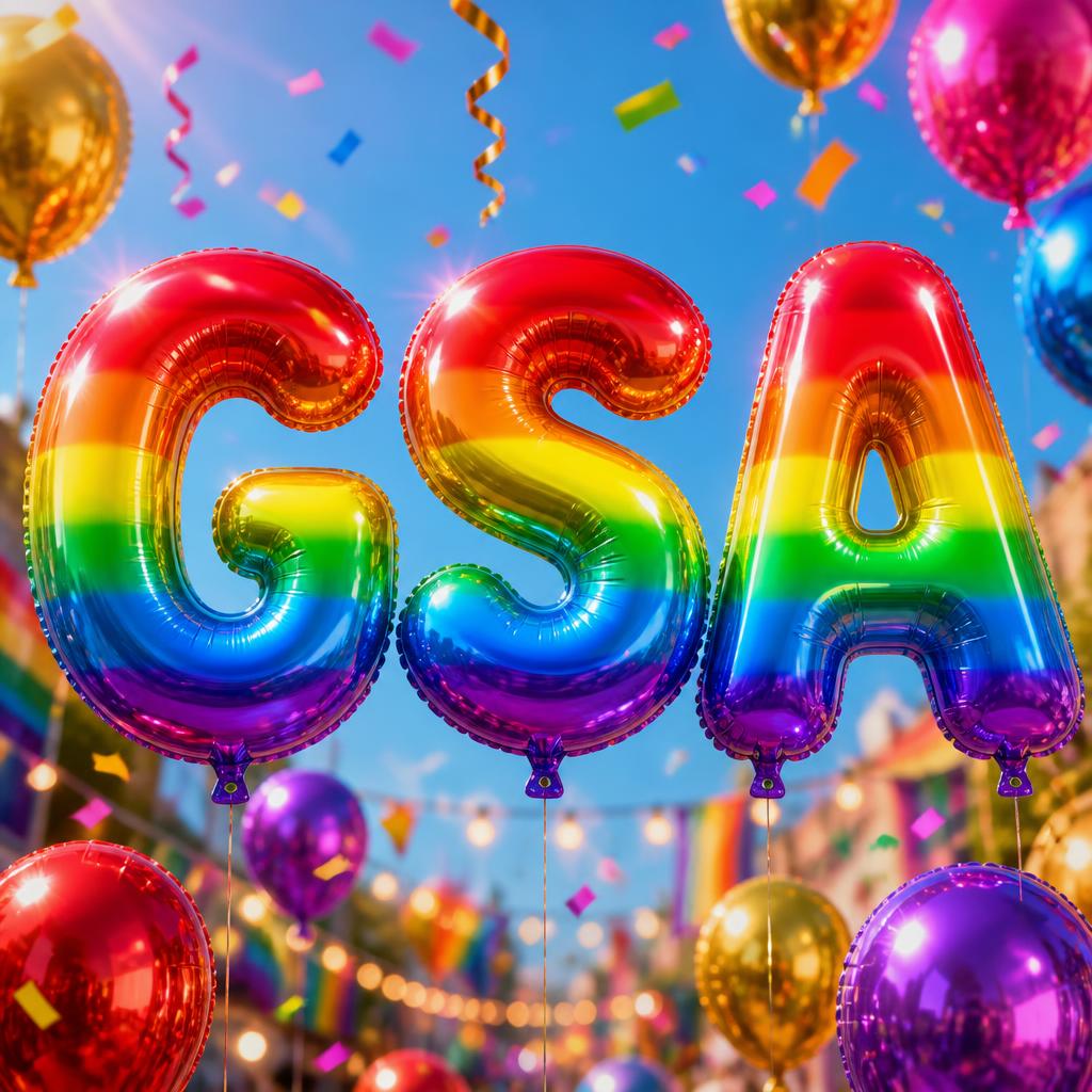"GSA" — Rainbow | AI Text Effect Generator