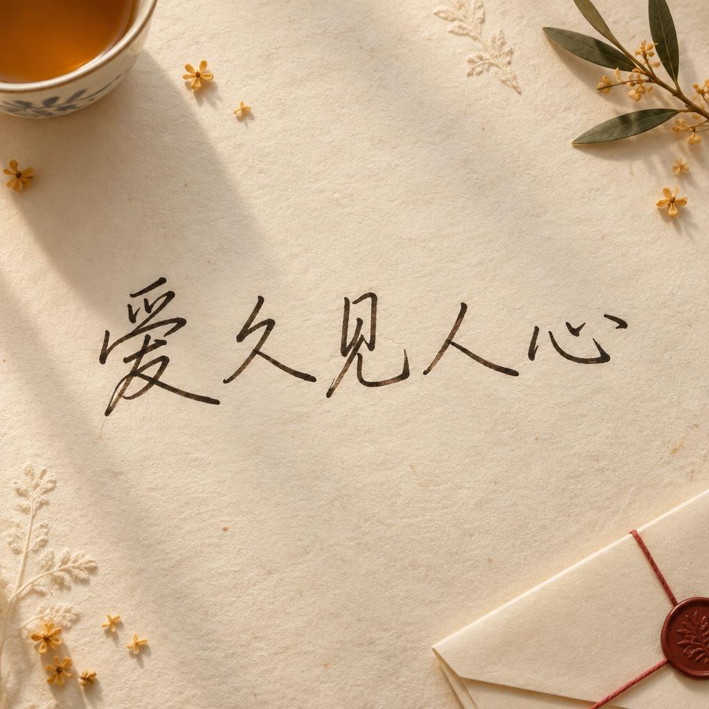 "爱久见人心" —  | AI Text Effect Generator