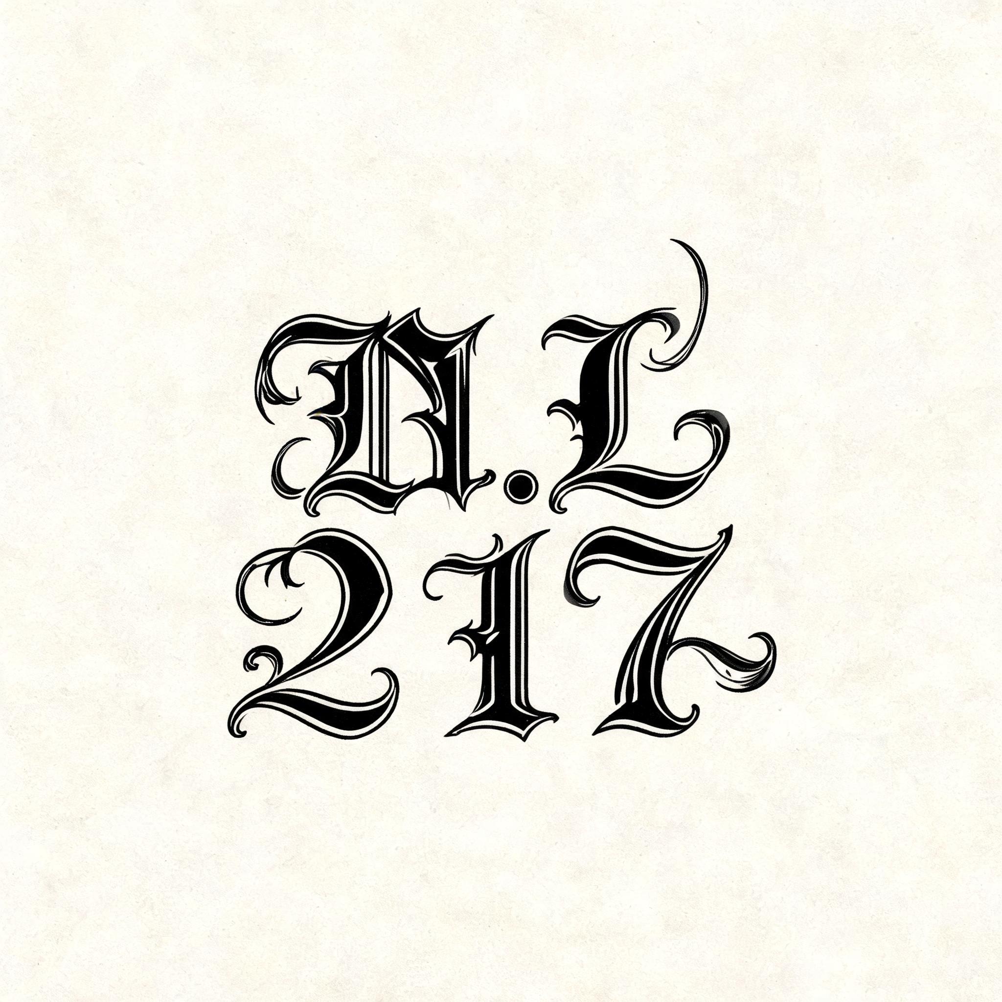 "N.L 217" — Gothic | AI Text Effect Generator