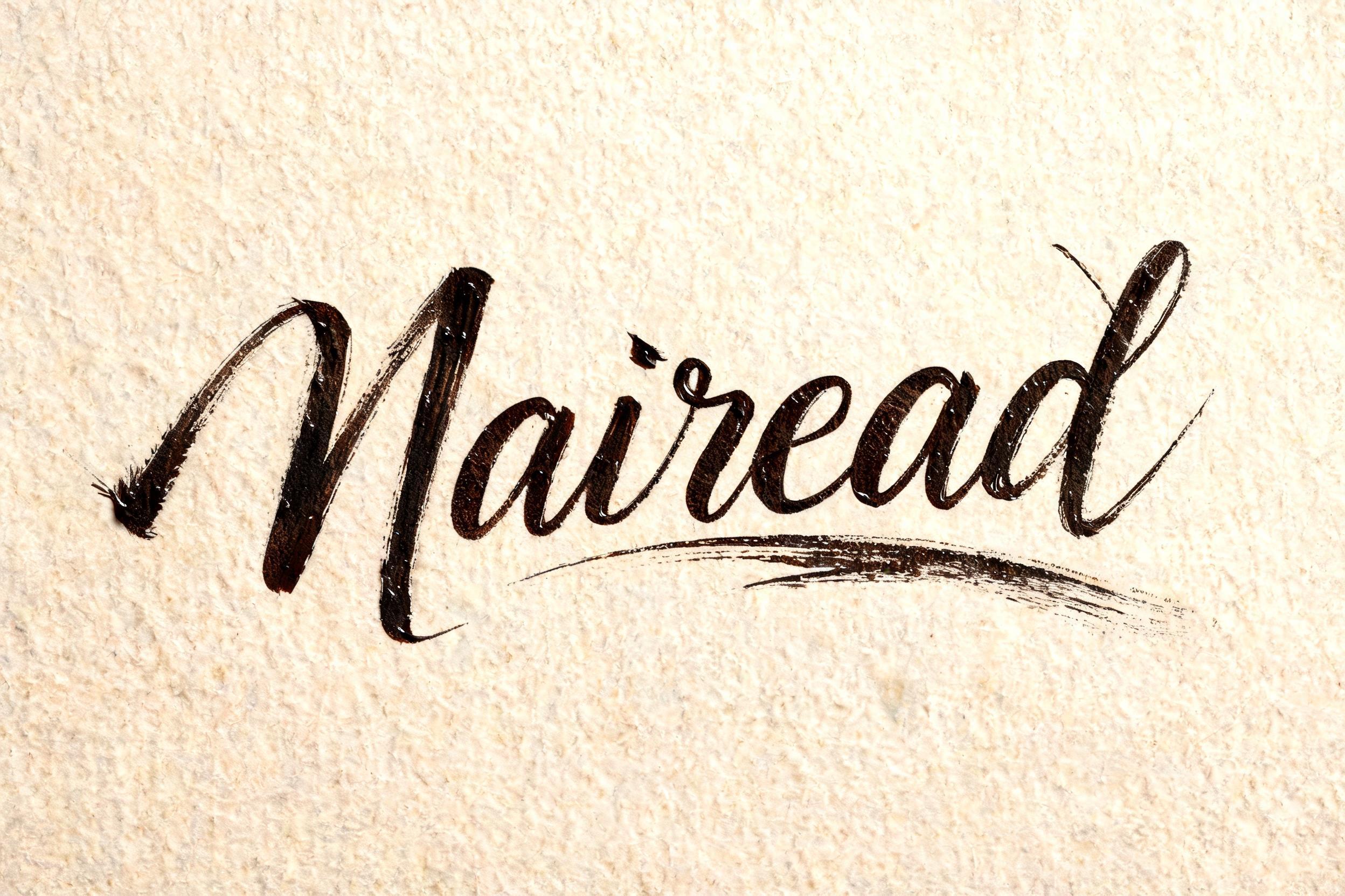 "Mairead" — Brush Stroke | AI Text Effect Generator