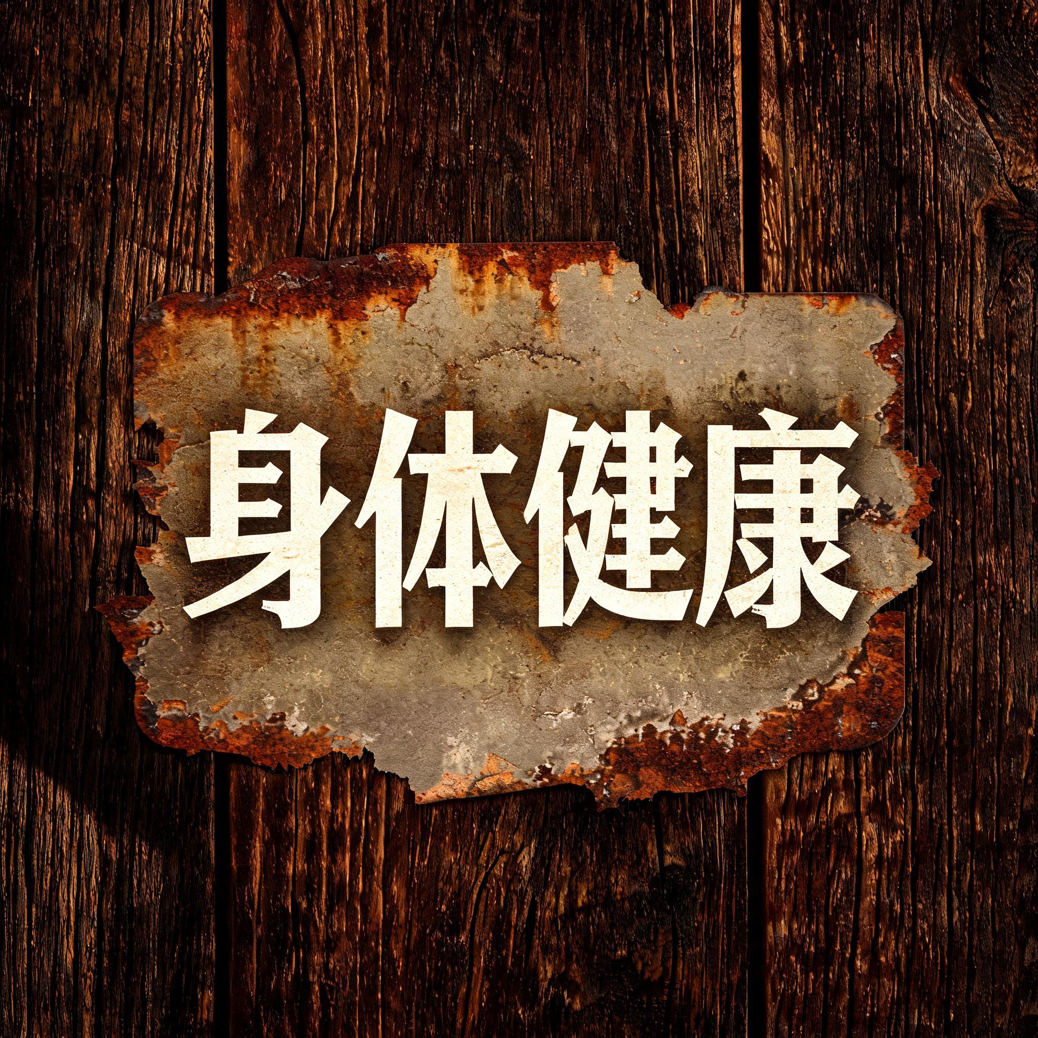 "身体健康" — Vintage | AI Text Effect Generator