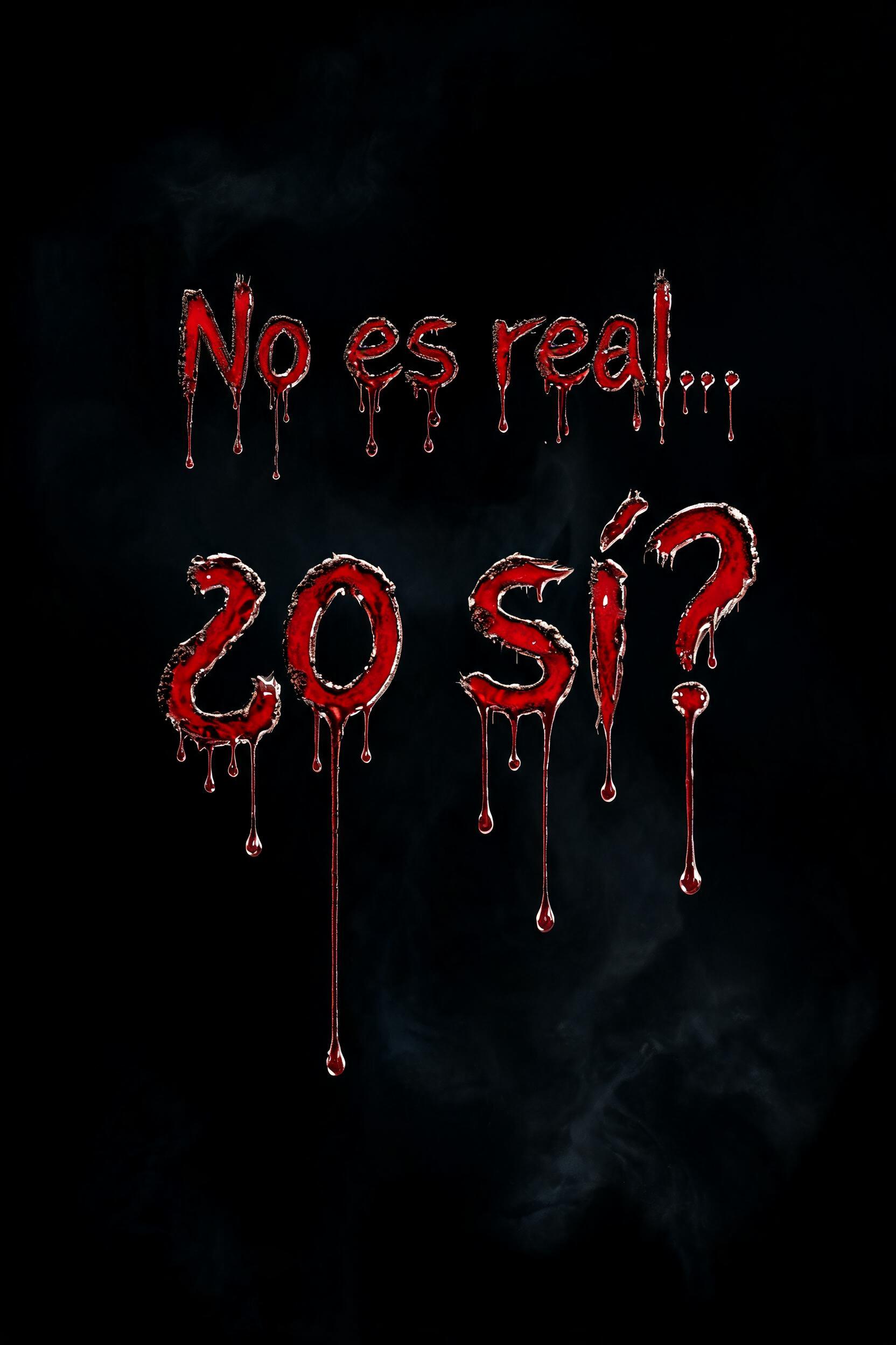 "Unas letras de sangre que diga «No es real… ¿o sí?»" — Drip Font Blood | AI Text Effect Generator