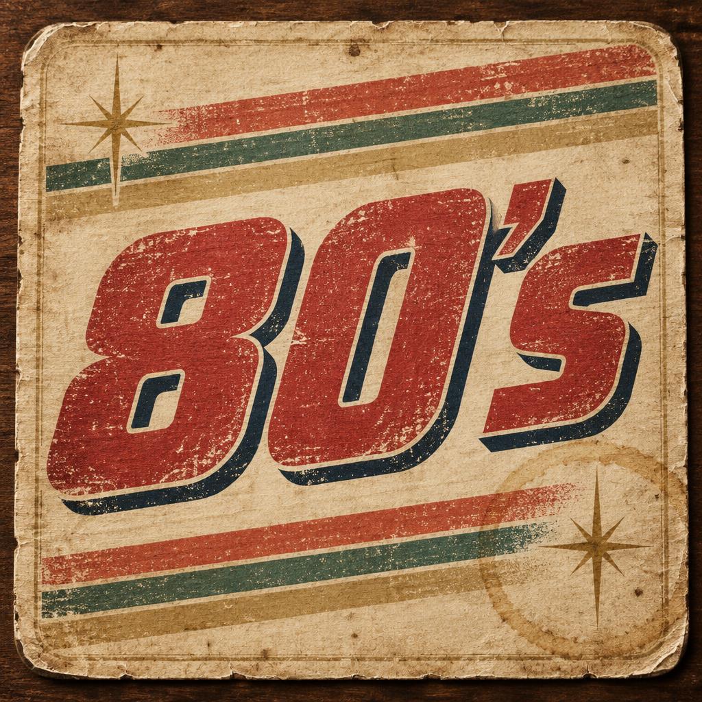 "80's" — Vintage | AI Text Effect Generator