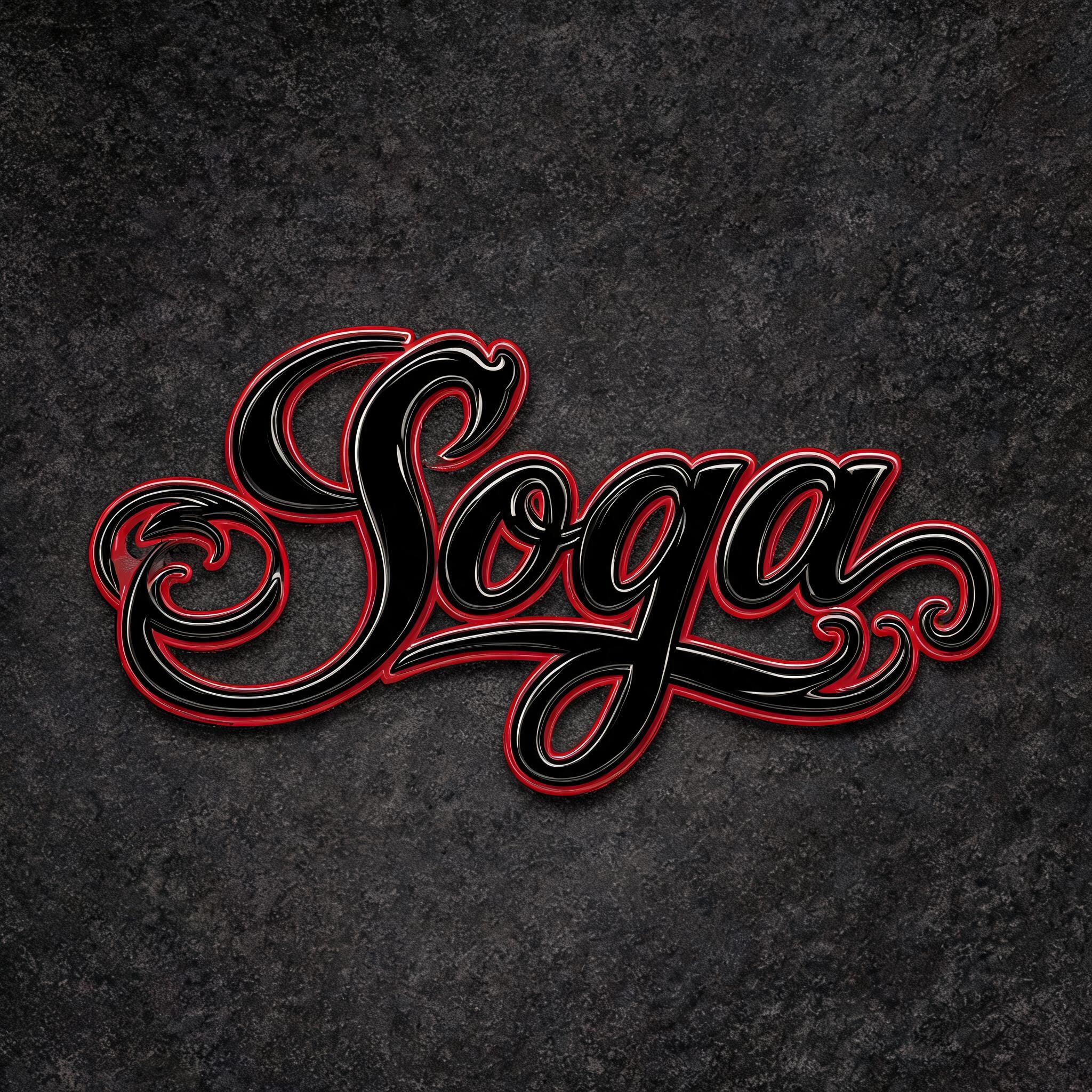 "Soga" — Chicano | AI Text Effect Generator