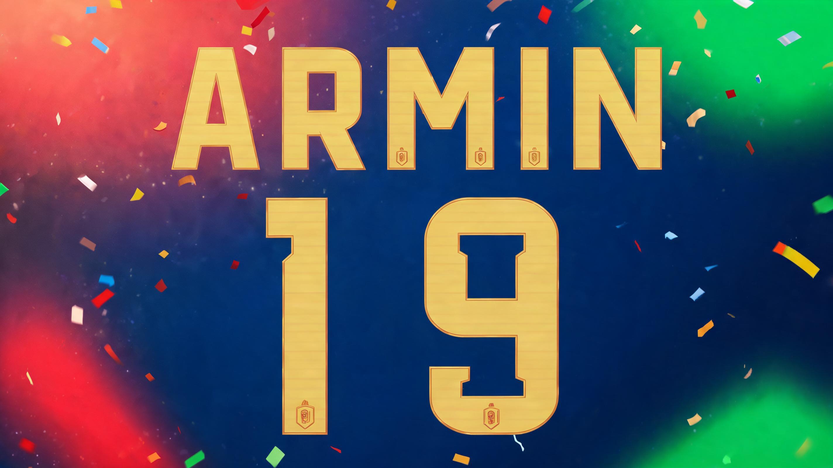 "ARMIN
19" — Sports Football | AI Text Effect Generator