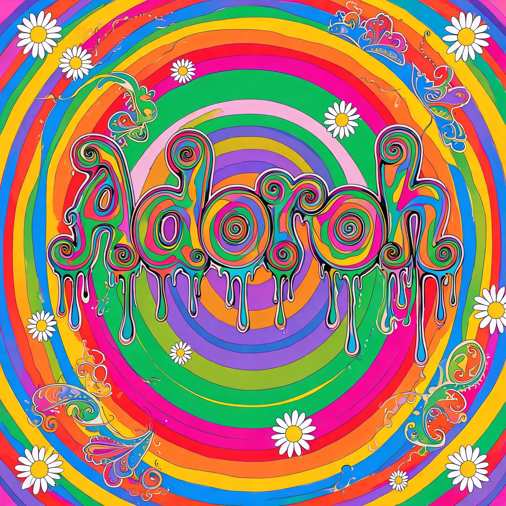 "Adoroh" — Psychedelic | AI Text Effect Generator