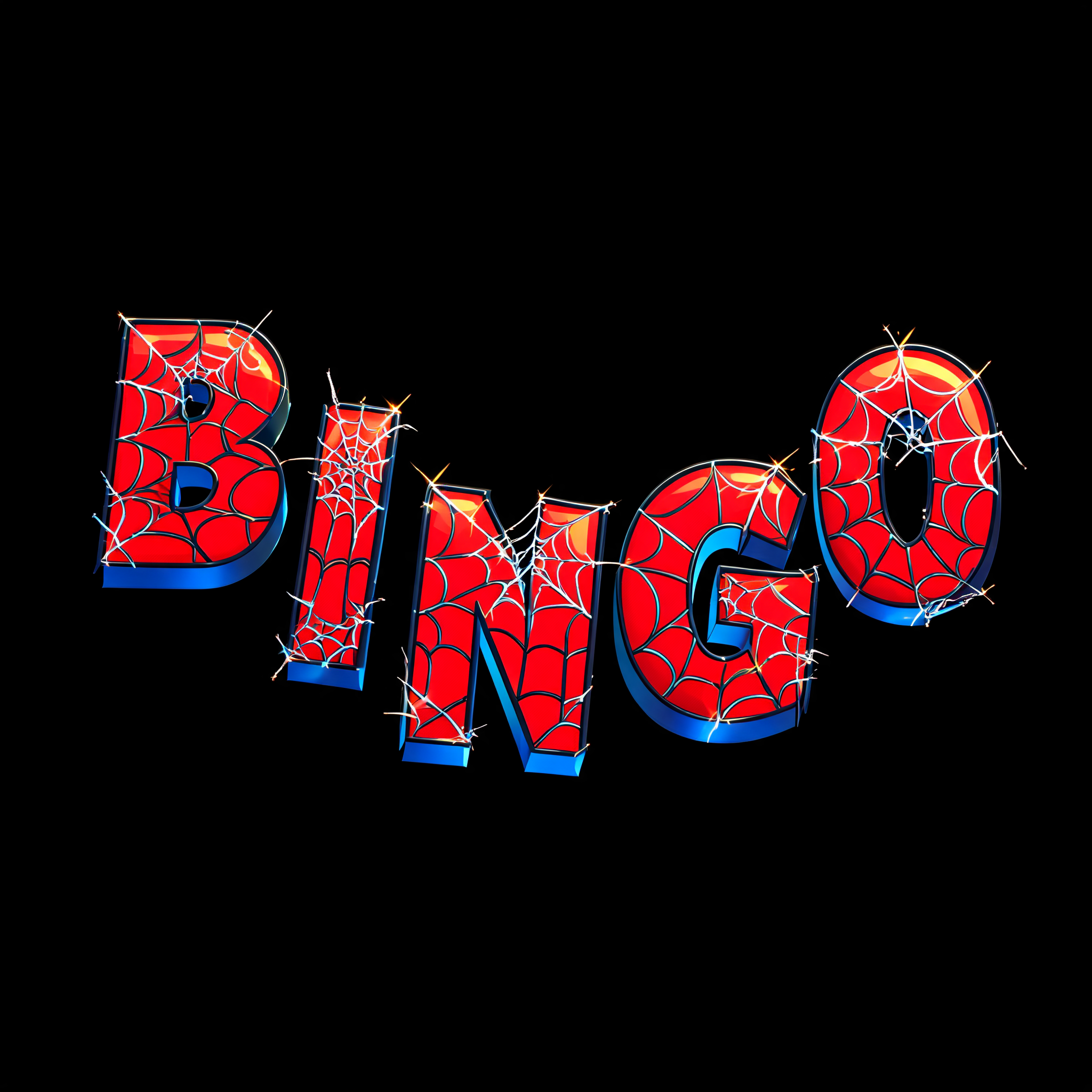 "B I N G O" — Spider Hero | AI Text Effect Generator