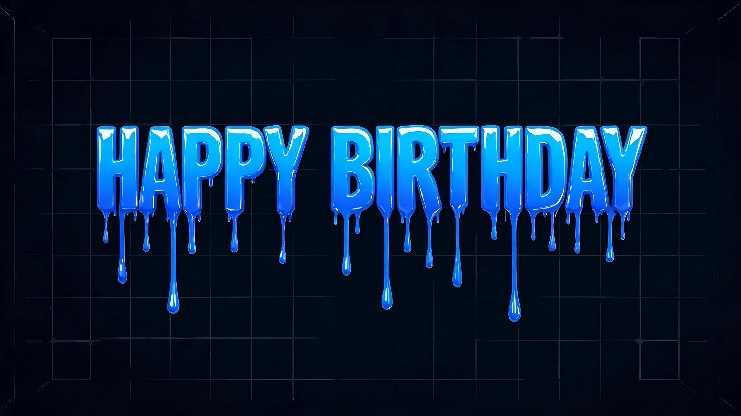 "HAPPY BIRTHDAY" — Drip Font | AI Text Effect Generator