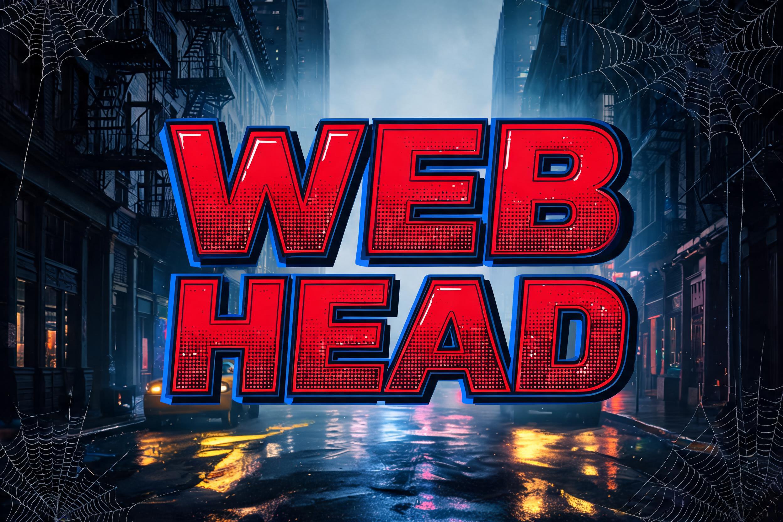 "WEB HEAD" — Spider Hero | AI Text Effect Generator