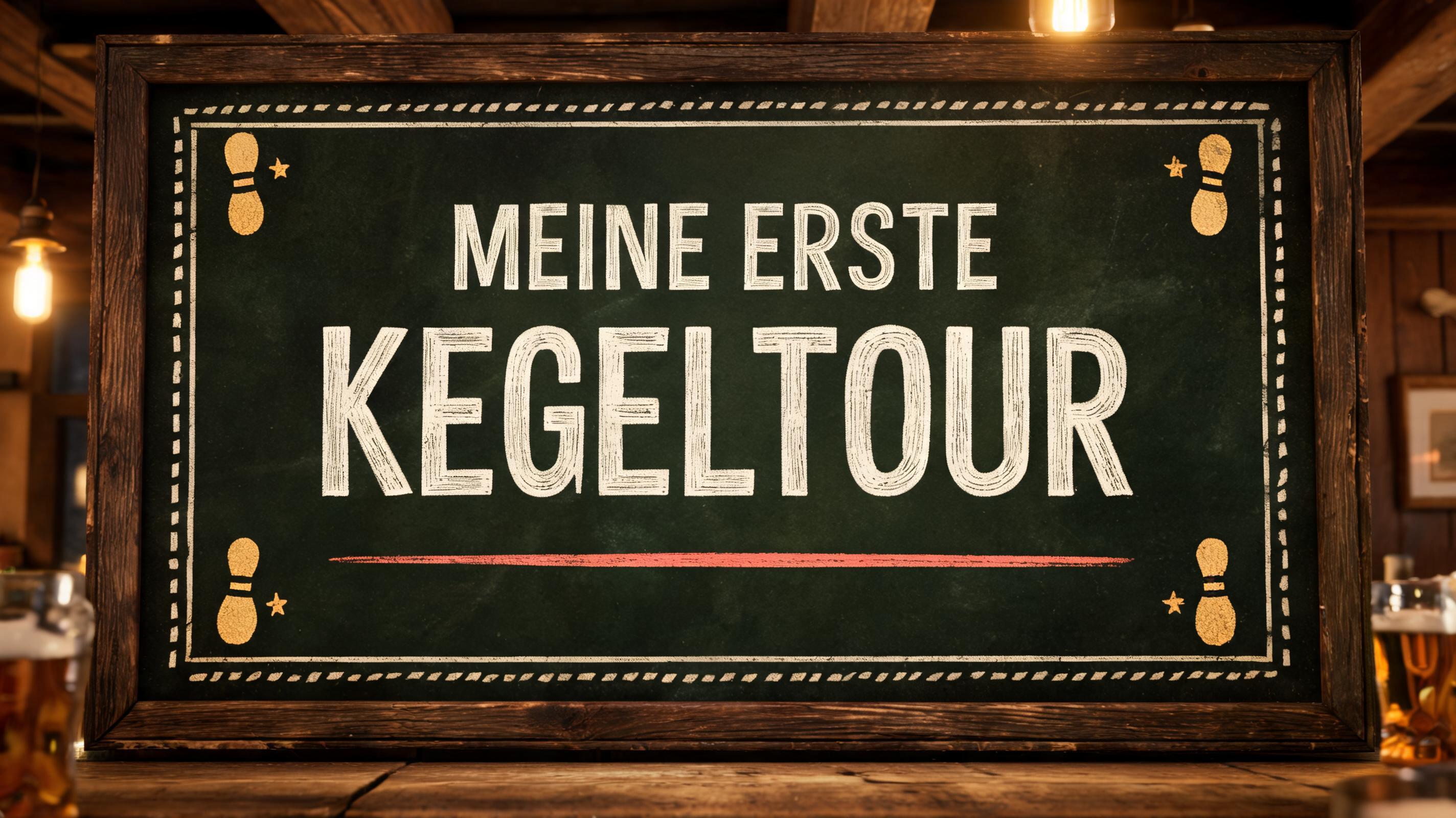 "MEINE ERSTE KEGELTOUR" — Chalk | AI Text Effect Generator