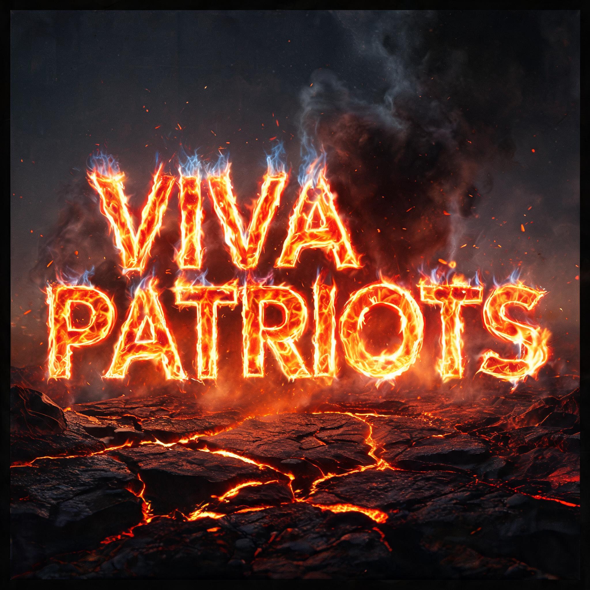 "VIVA PATRIOTS" — Fire Smoke | AI Text Effect Generator