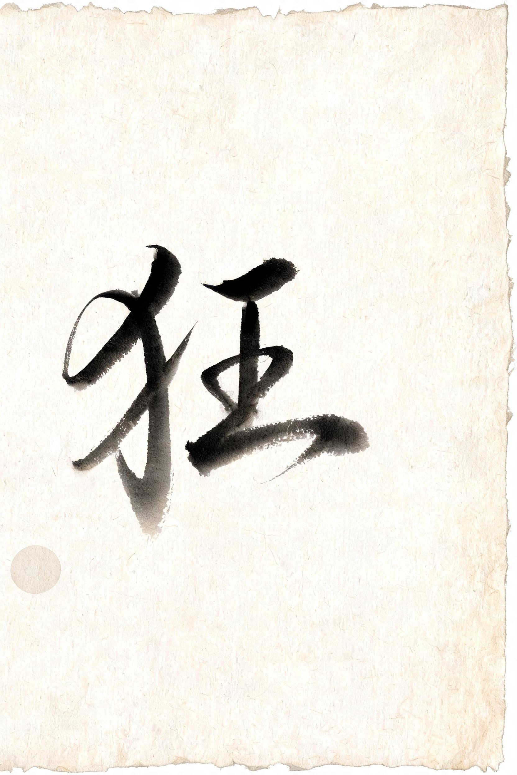 "狂" —  | AI Text Effect Generator