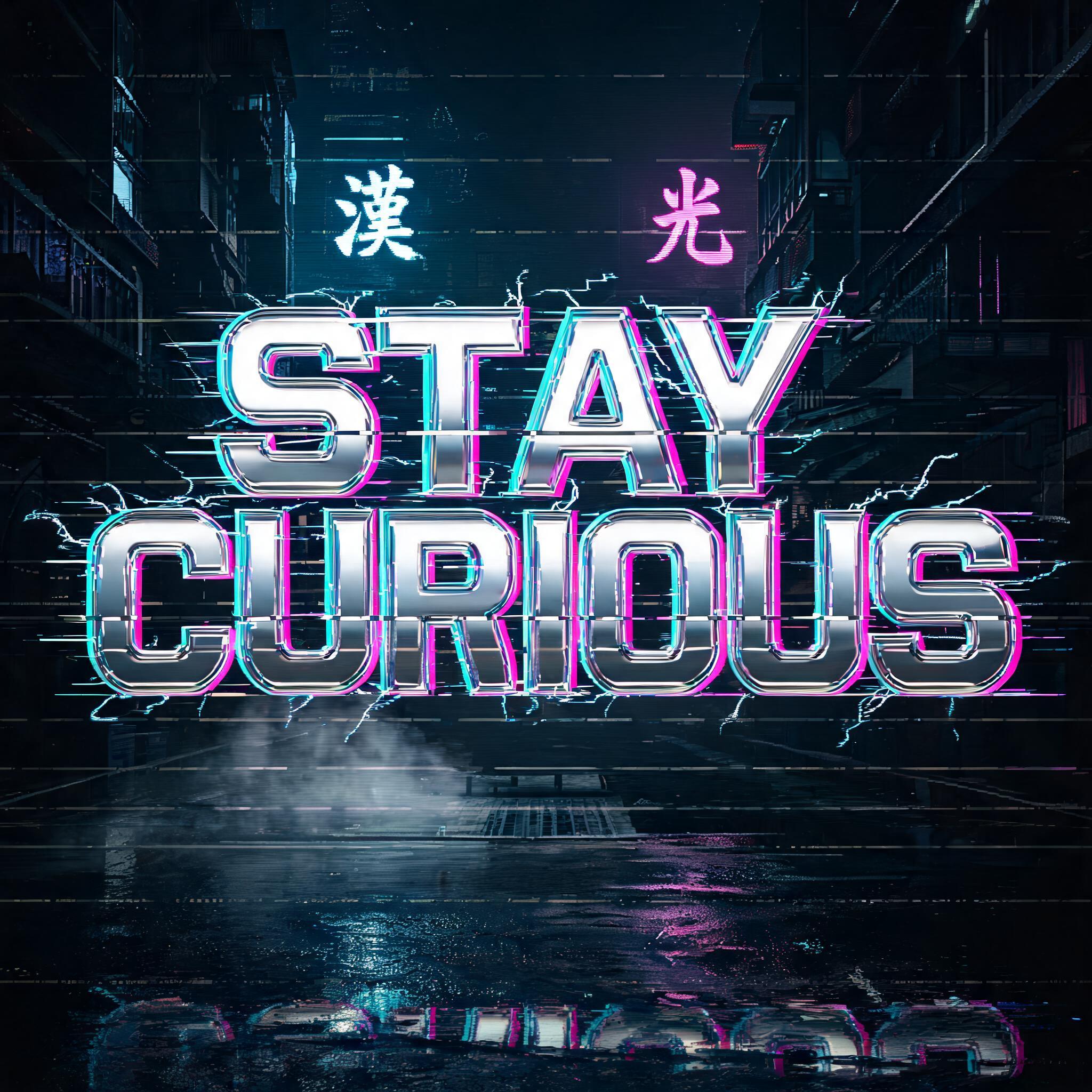 "stay curious " — Cyberpunk | AI Text Effect Generator
