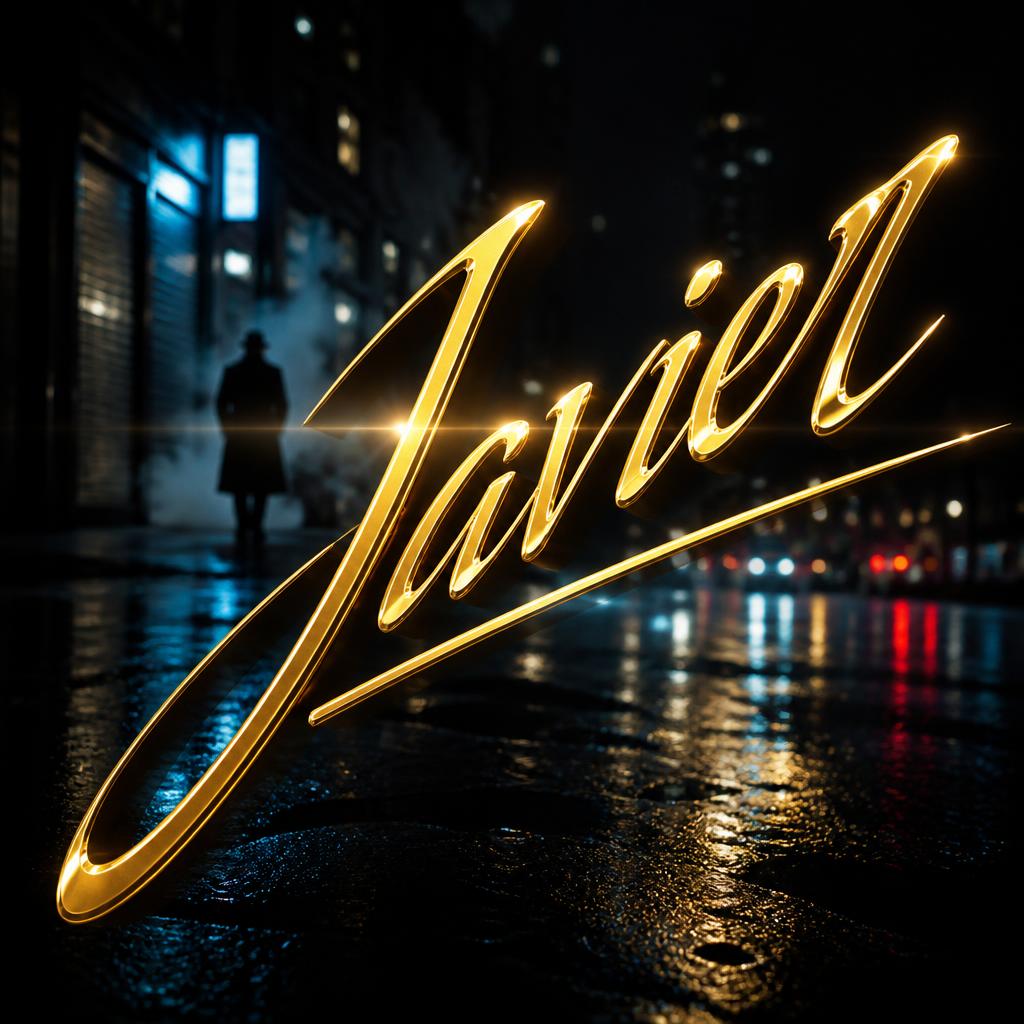 "Javier" — Cinematic | AI Text Effect Generator