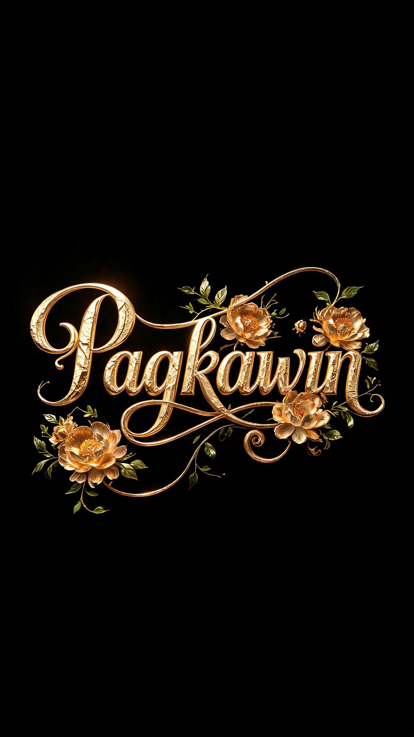 "Pagkawin" — Luxury Gold | AI Text Effect Generator