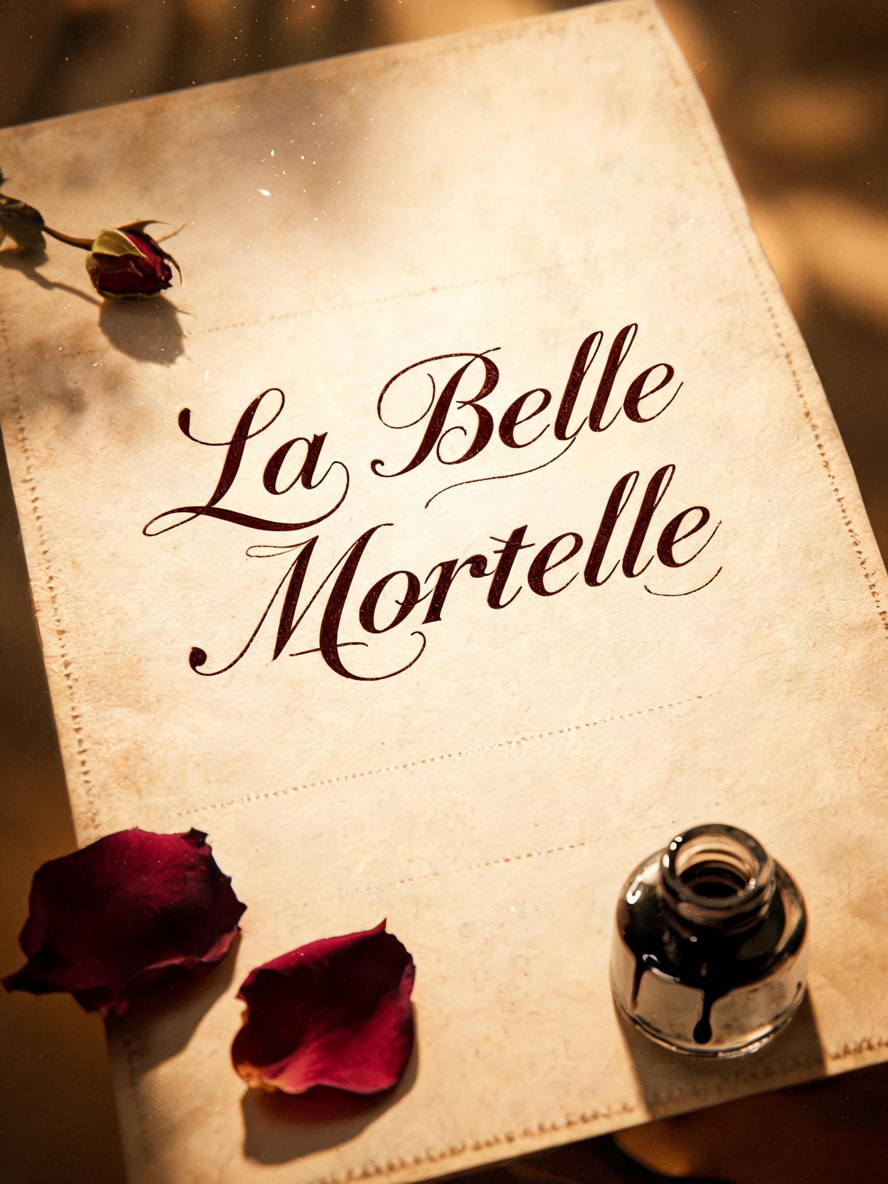 "La Belle Mortelle" — Handwritten Script | AI Text Effect Generator
