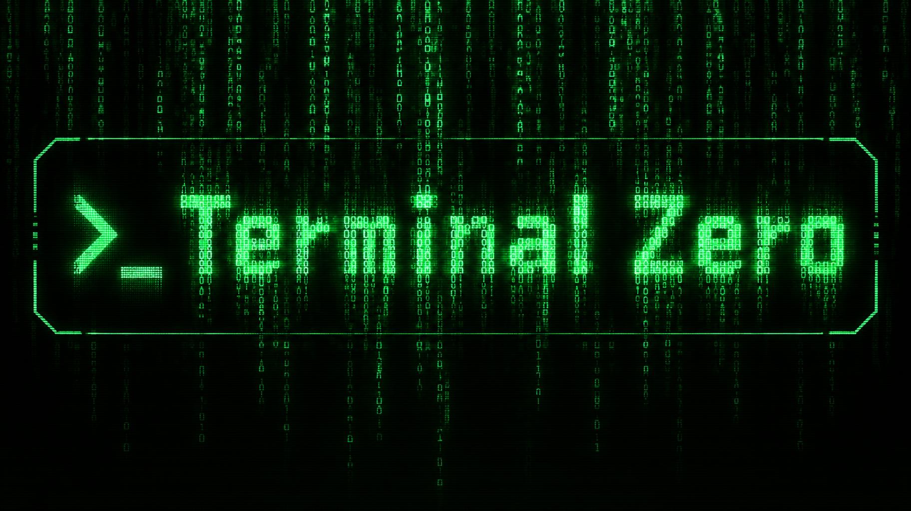 "Terminal Zero" — Cyberpunk Data Stream | AI Text Effect Generator