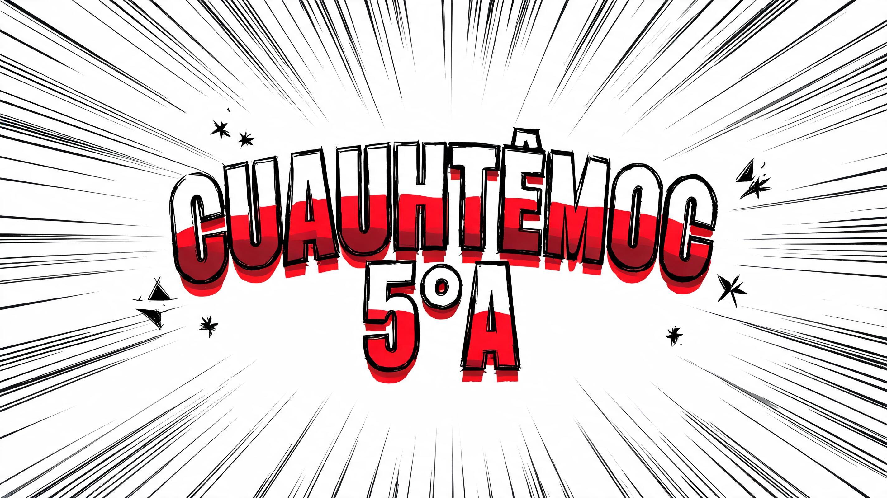 "CUAUHTÉMOC 
5°A" — Anime | AI Text Effect Generator