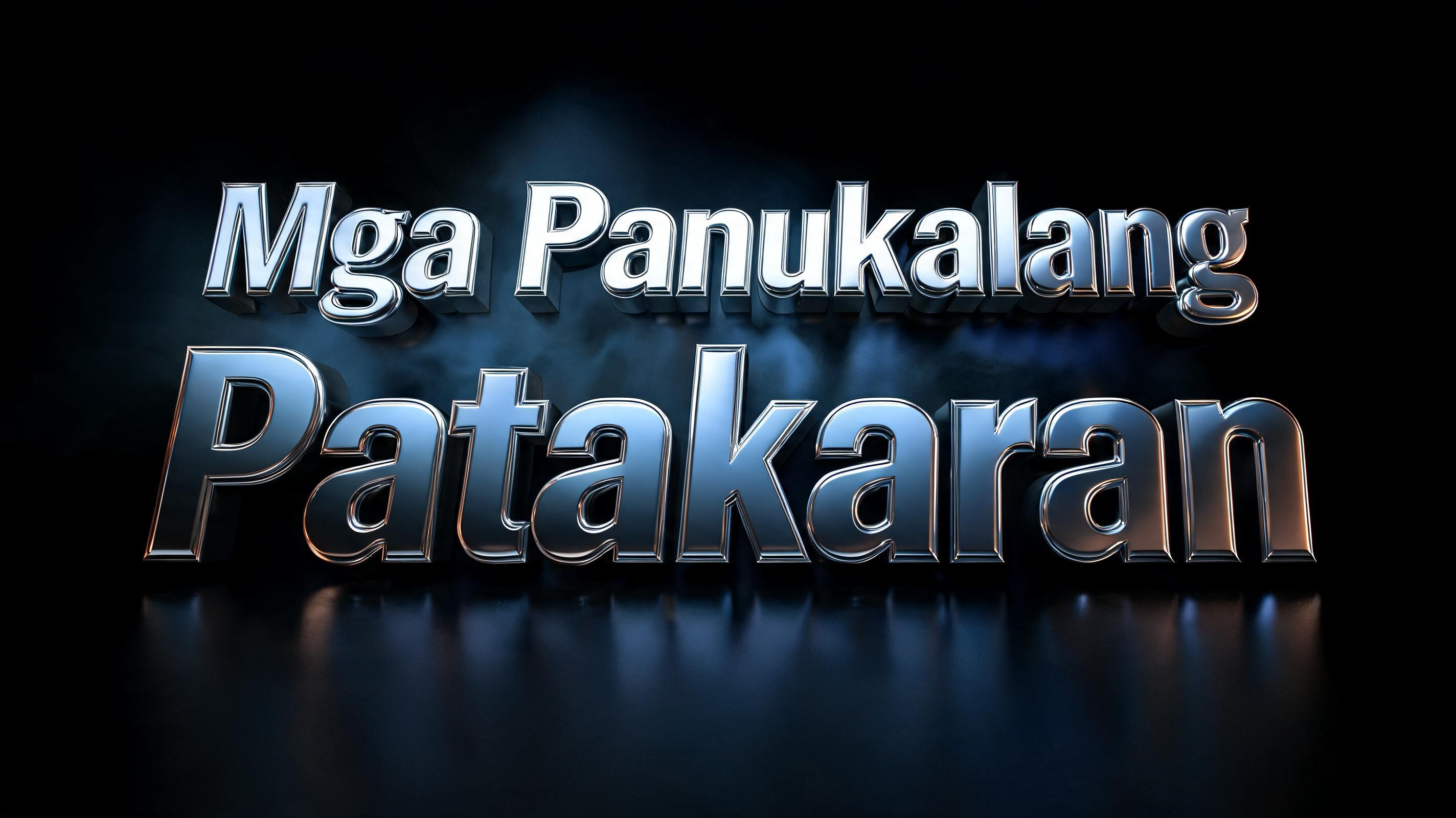 "Mga Panukalang Patakaran" — Metallic | AI Text Effect Generator
