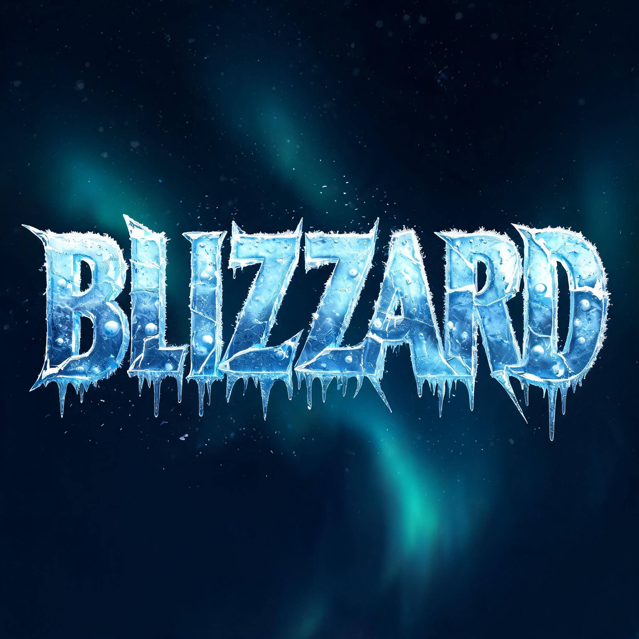 "BLIZZARD" — Glass Frozen | AI Text Effect Generator