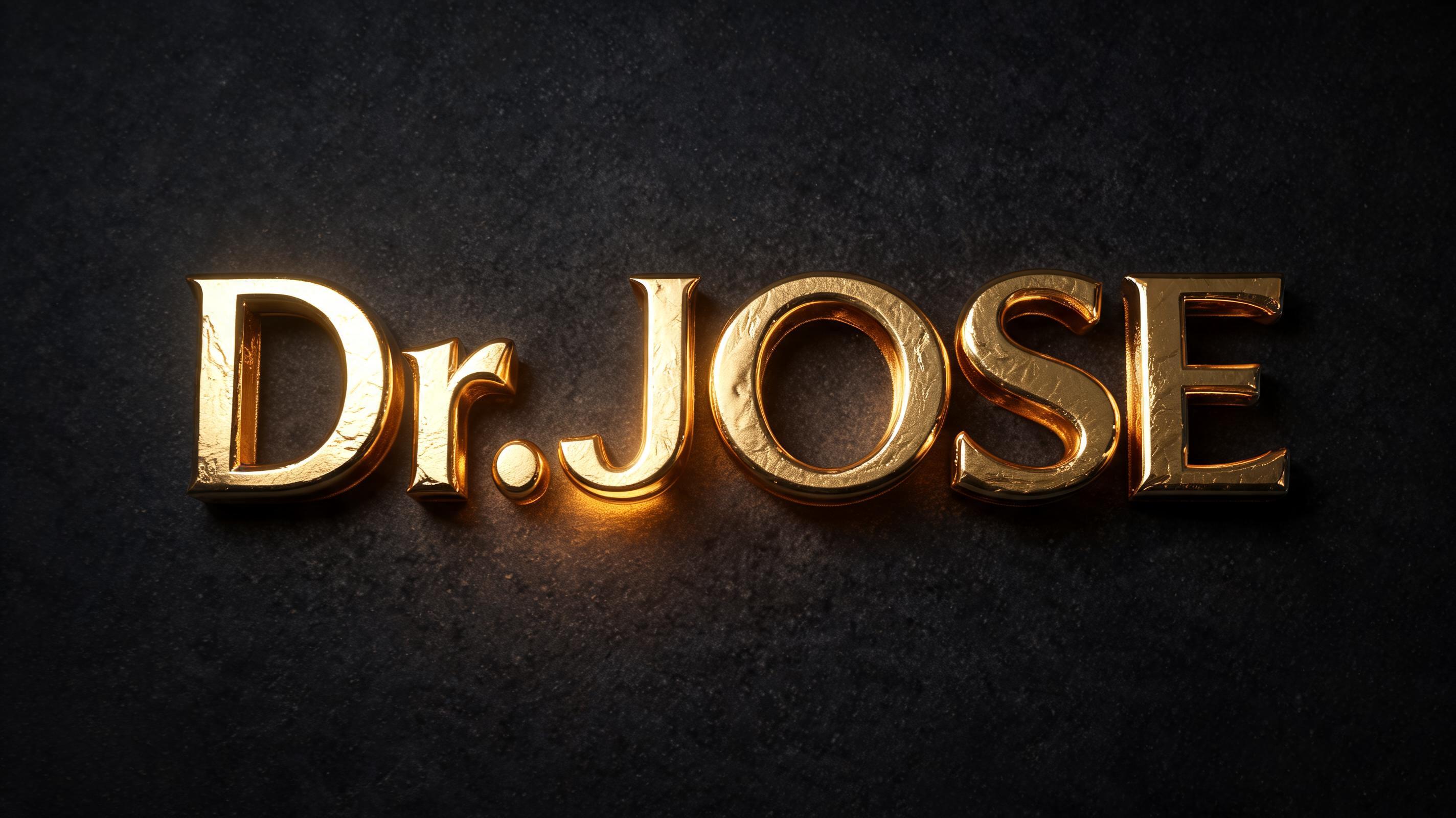 "Dr.JOSE" — Luxury Gold | AI Text Effect Generator