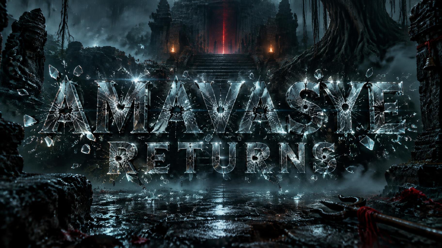 "AMAVASYE RETURNS" — Cinematic | AI Text Effect Generator