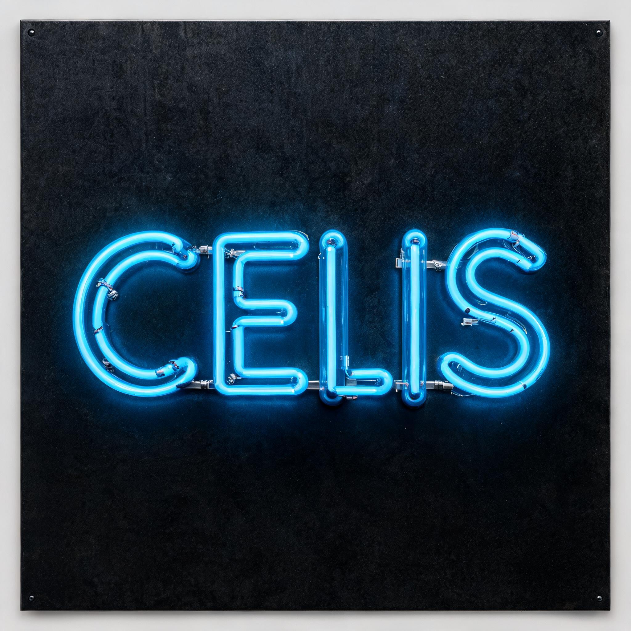 "CELIS" — Neon Sign | AI Text Effect Generator