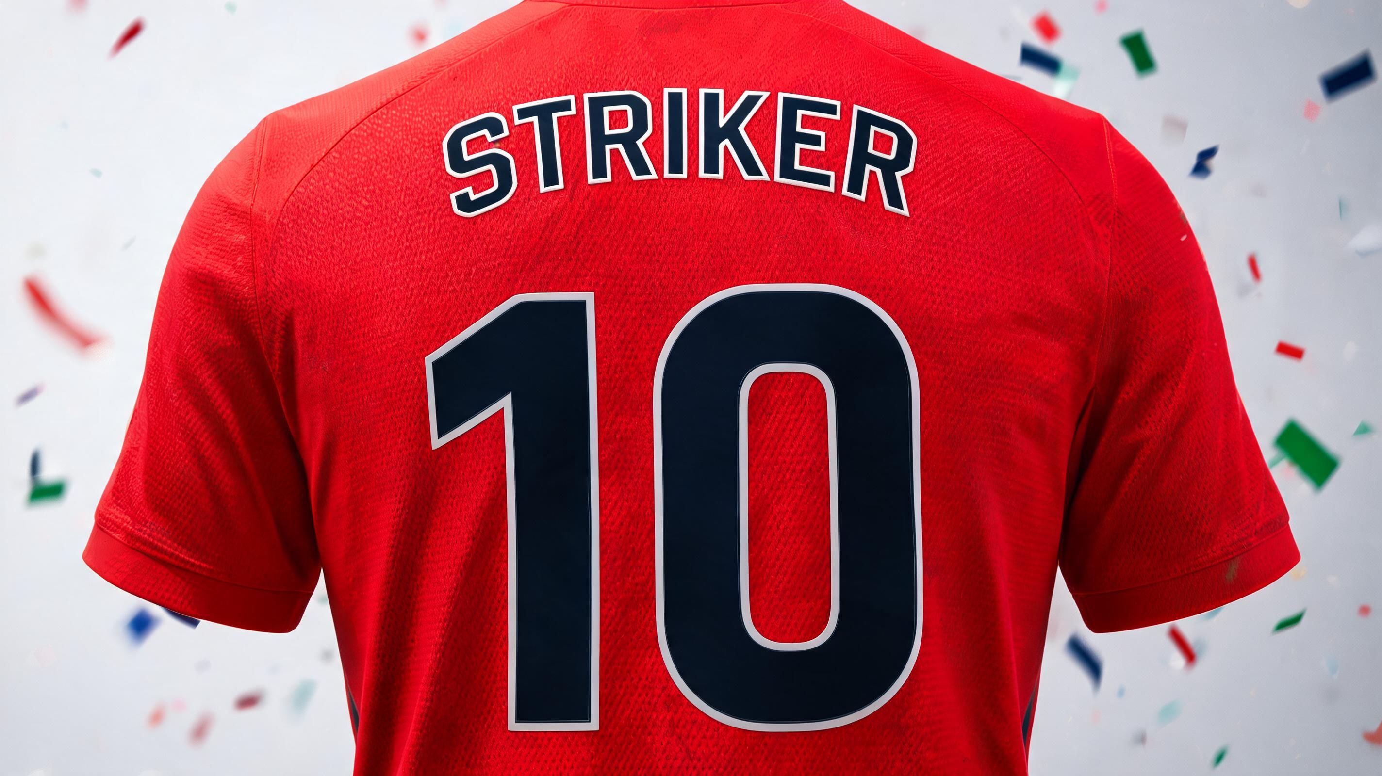 "STRIKER
10" — Sports Football | AI Text Effect Generator