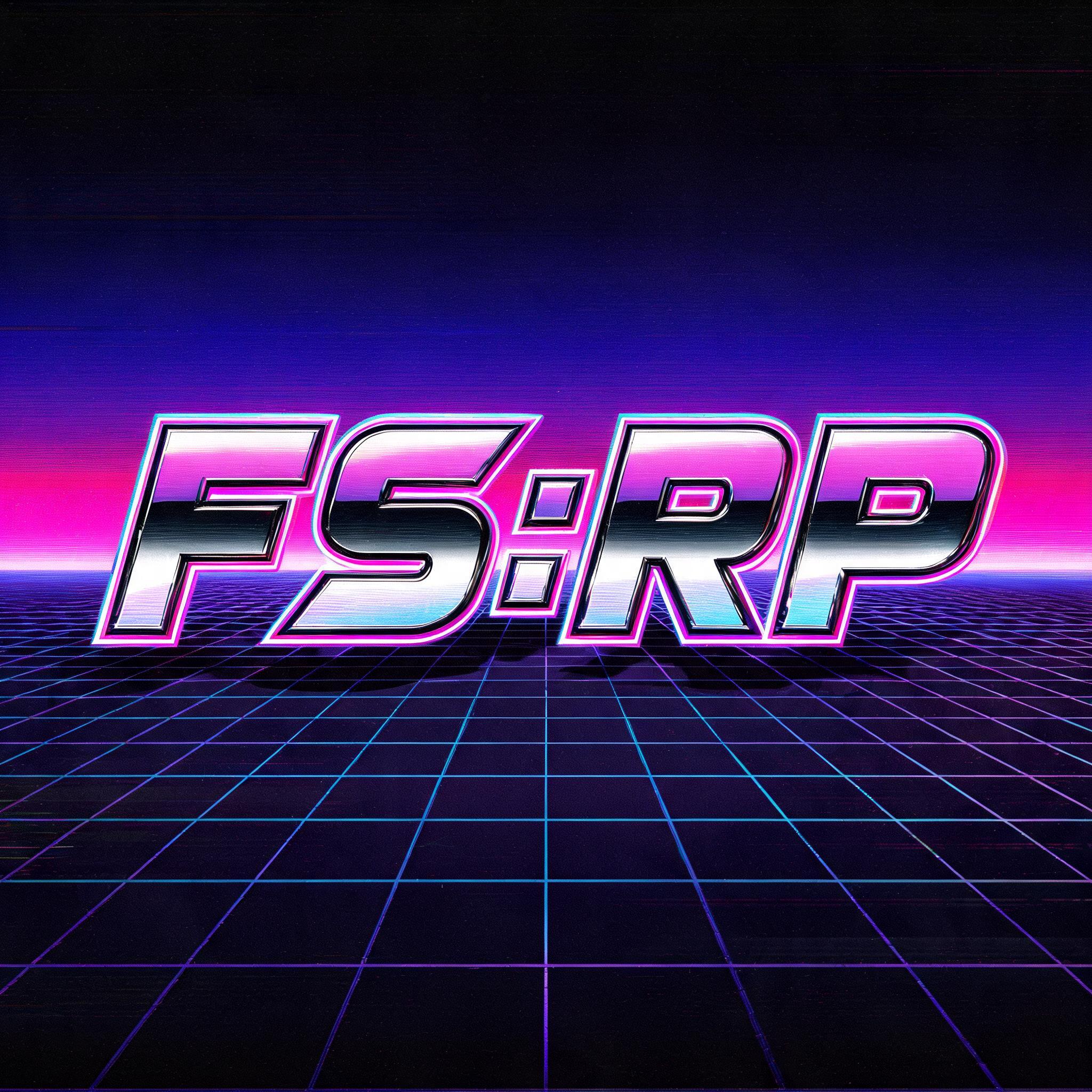 "FS:RP" — Neon 80s | AI Text Effect Generator