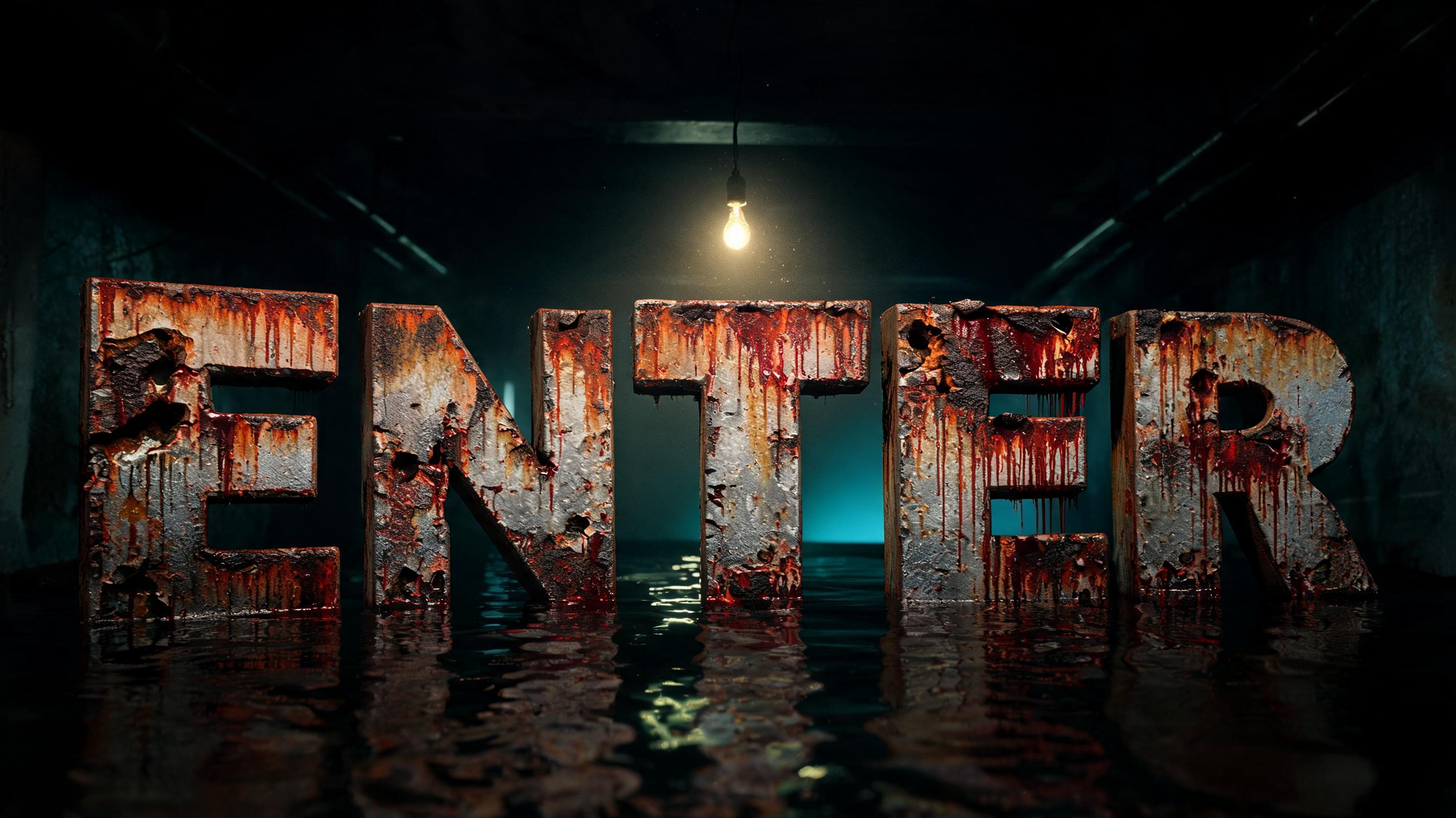 "ENTER" — Cinematic Horror | AI Text Effect Generator