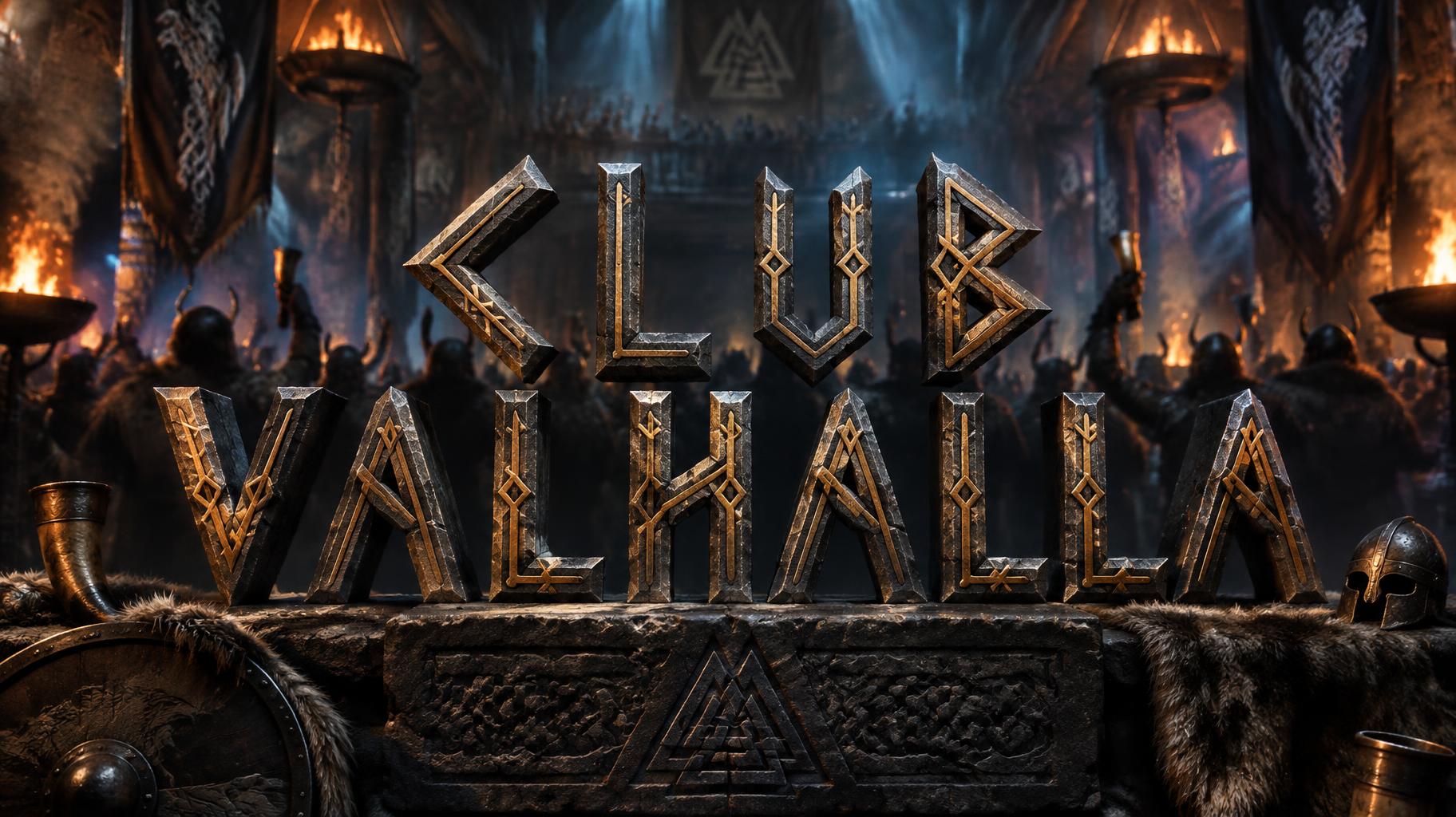 "CLUB VALHALLA" — Viking | AI Text Effect Generator