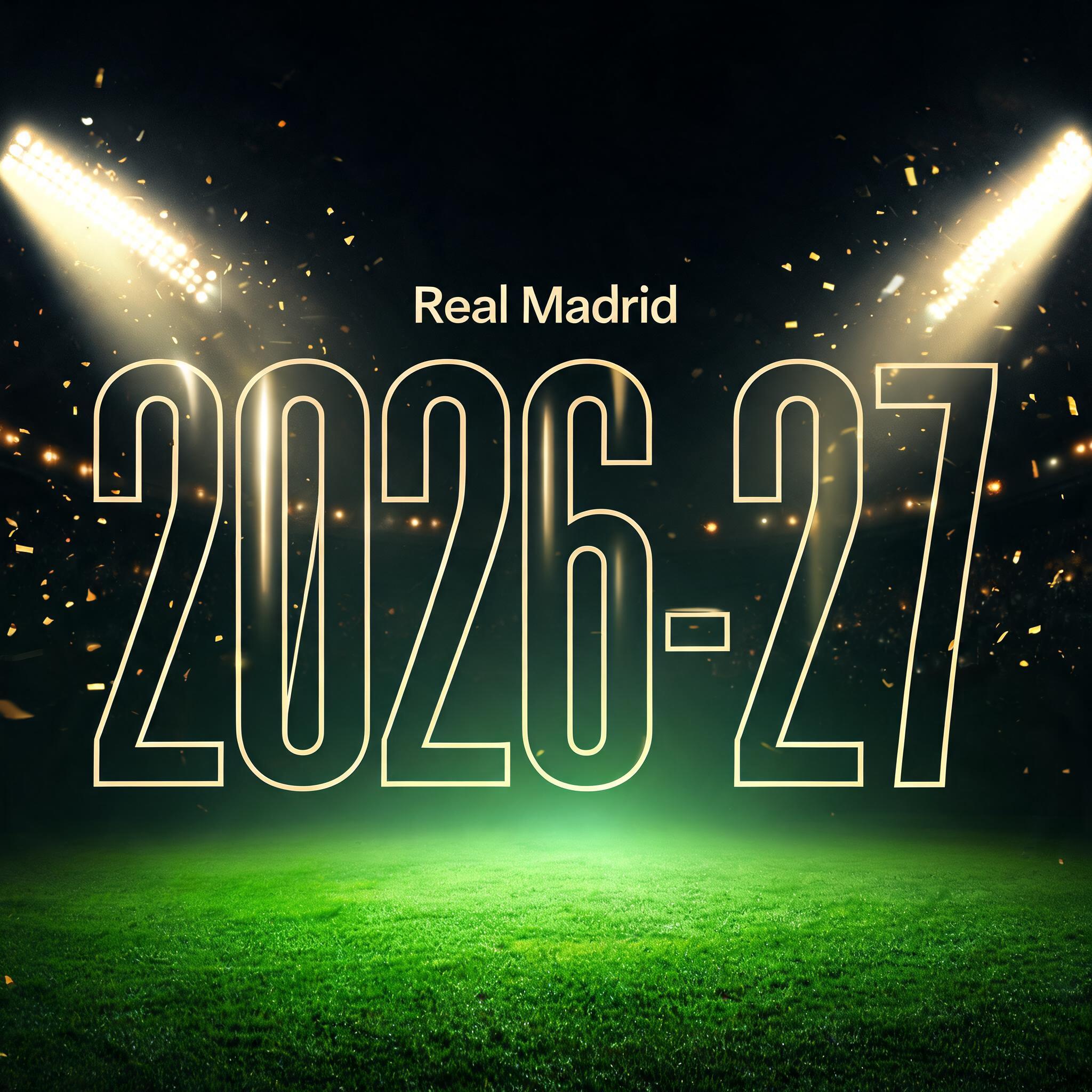 "Real Madrid 2026-27" — Sports Football | AI Text Effect Generator